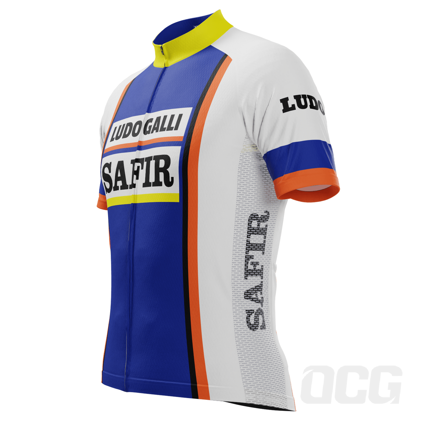 Men's Retro 1978 Ludo Safir  Short Sleeve Cycling Jersey