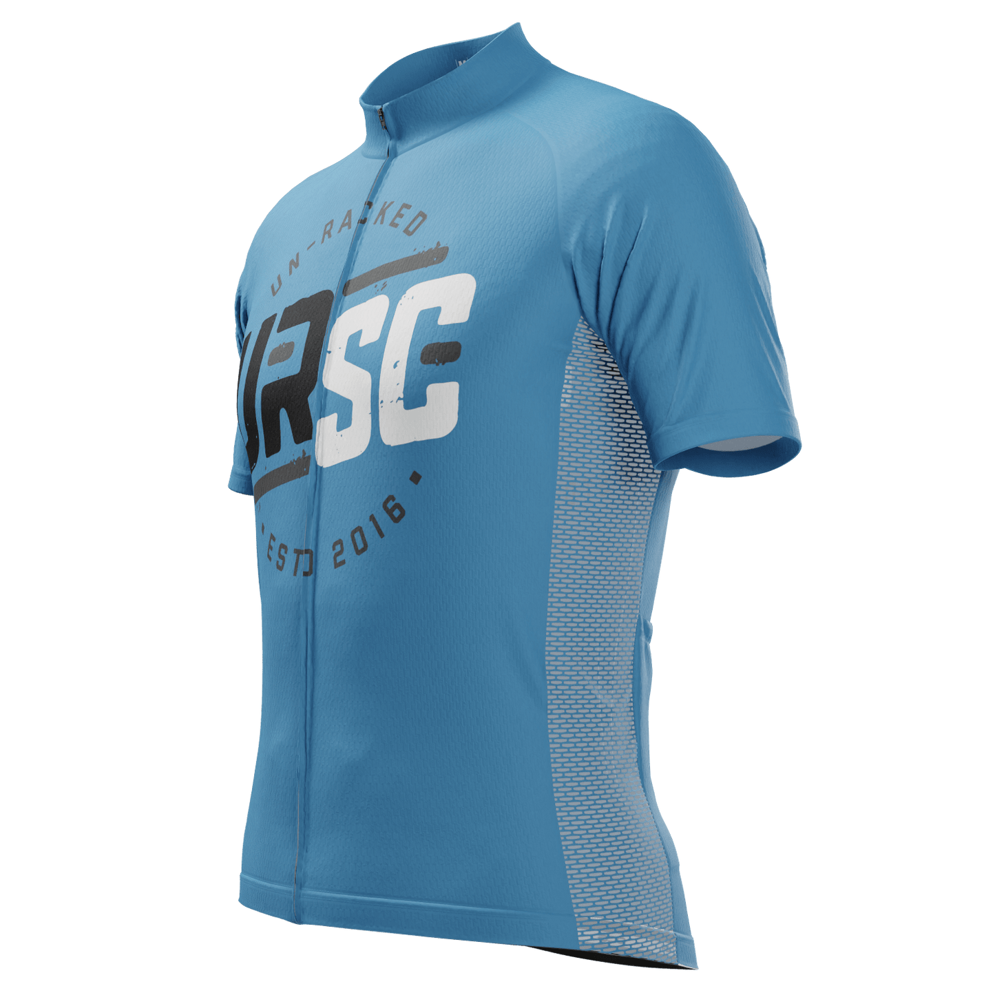 Men's URSC Blue & Black Short Sleeve Cycling Jersey