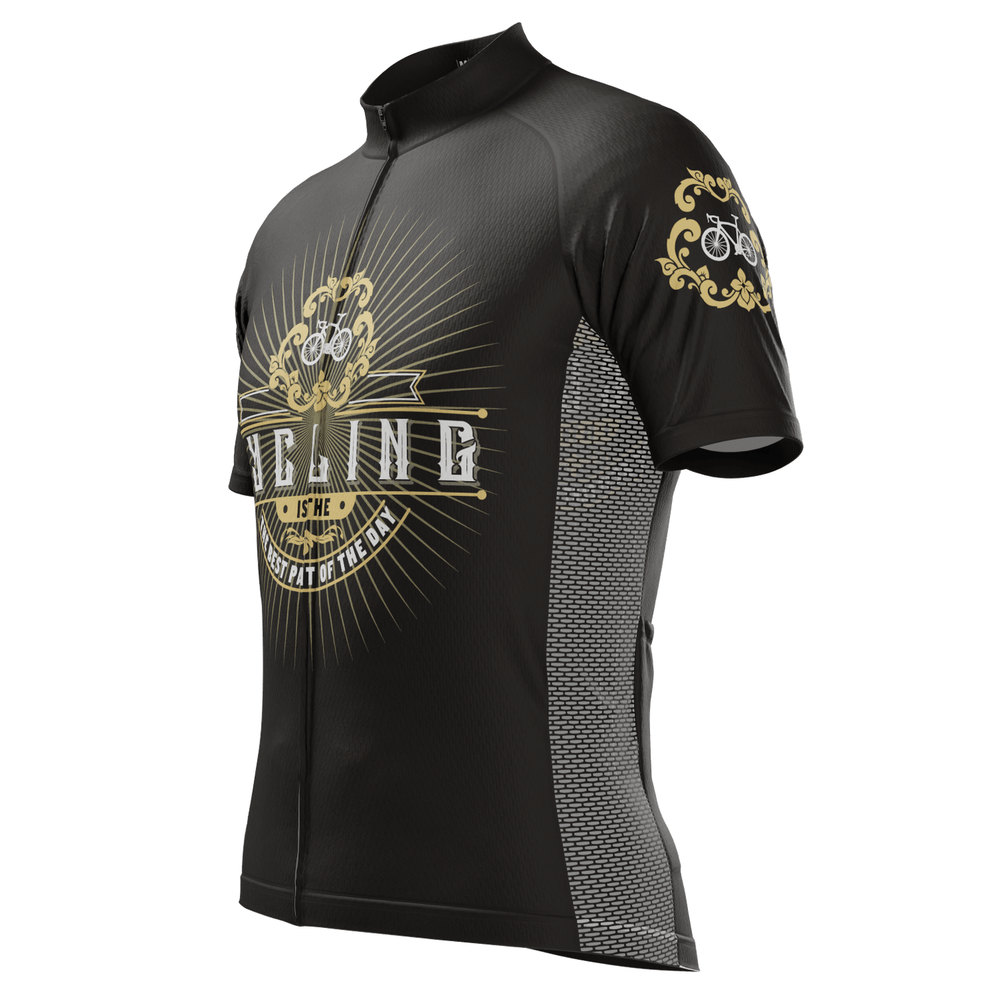 Men's Cycling Is The Best Part Of The Day Short Sleeve Cycling Jersey