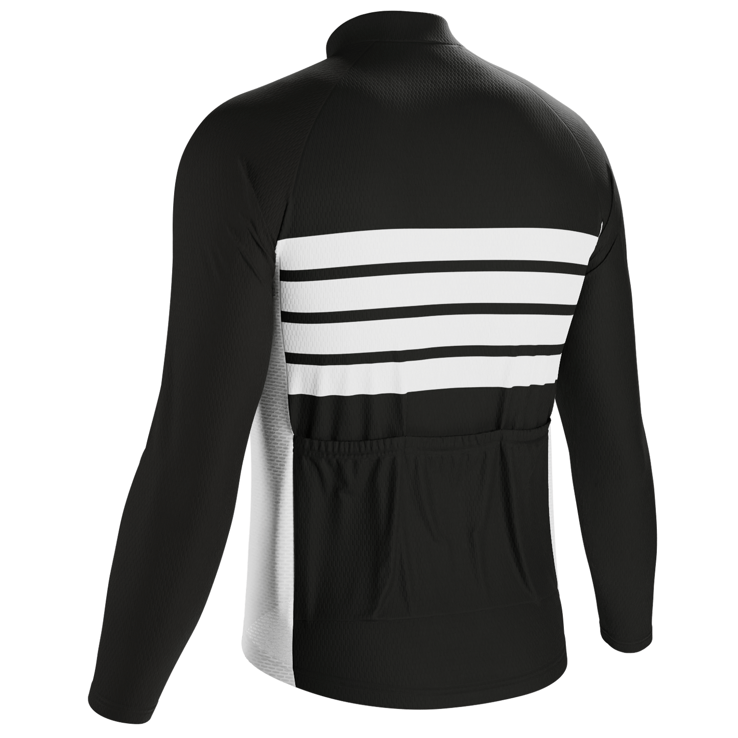 Men's Retro Four Stripe Long Sleeve Cycling Jersey
