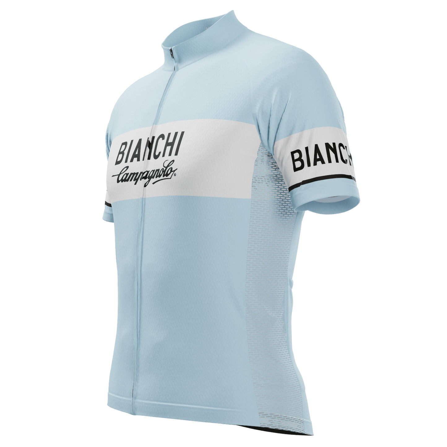 Men's Retro Bianchi Short Sleeve Cycling Jersey