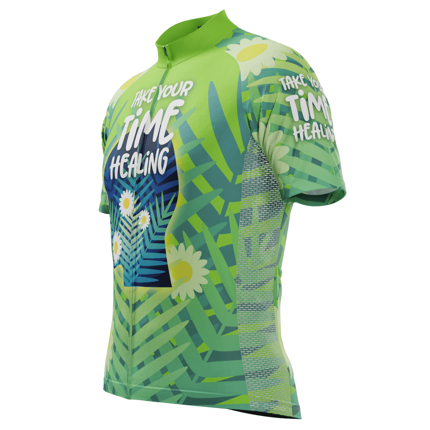 Men's Mental Health-Take Your Time Healing Short Sleeve Cycling Jersey