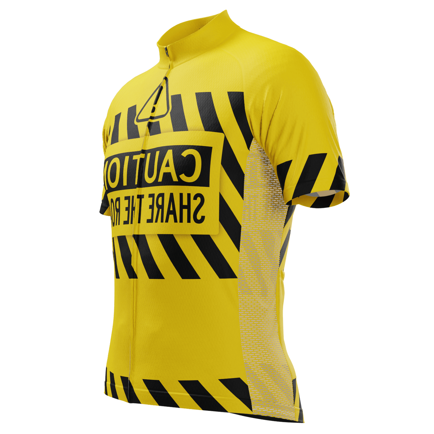 Men's Caution Share The Road Short Sleeve Cycling Jersey