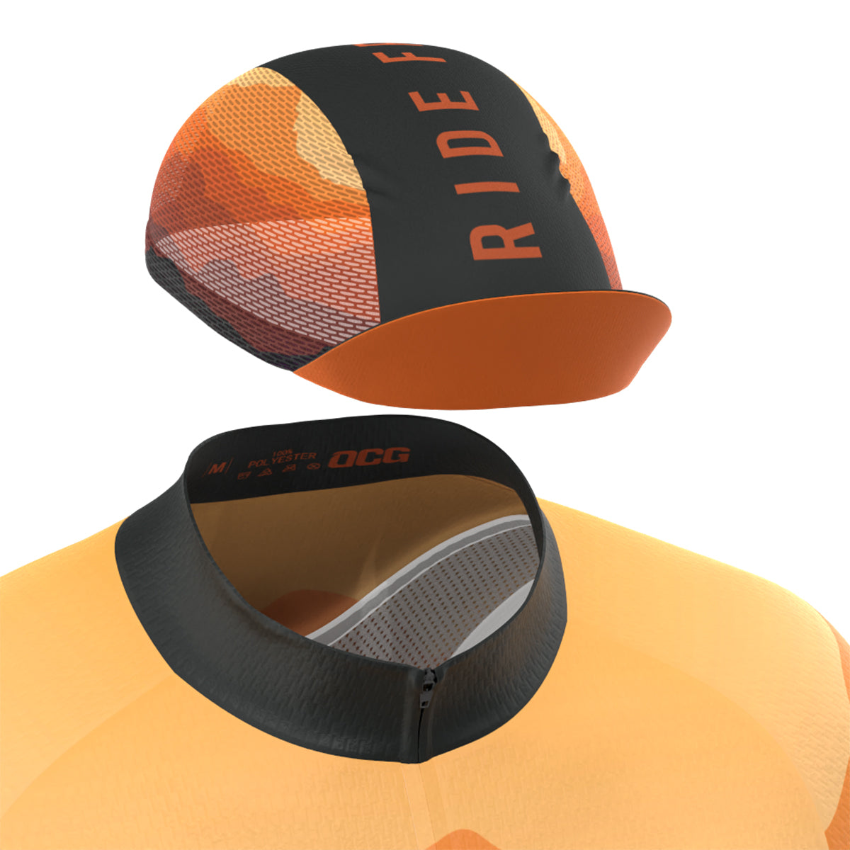 Men's Ride Free Sunset 4 Piece Cycling Kit