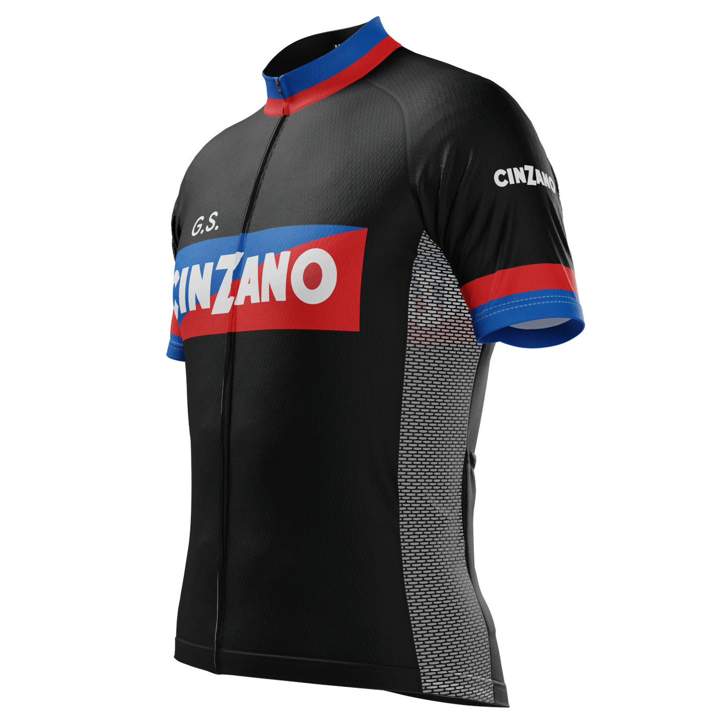 Men's Cinzano 70s and early 80s Vintage Short Sleeve Cycling Jersey