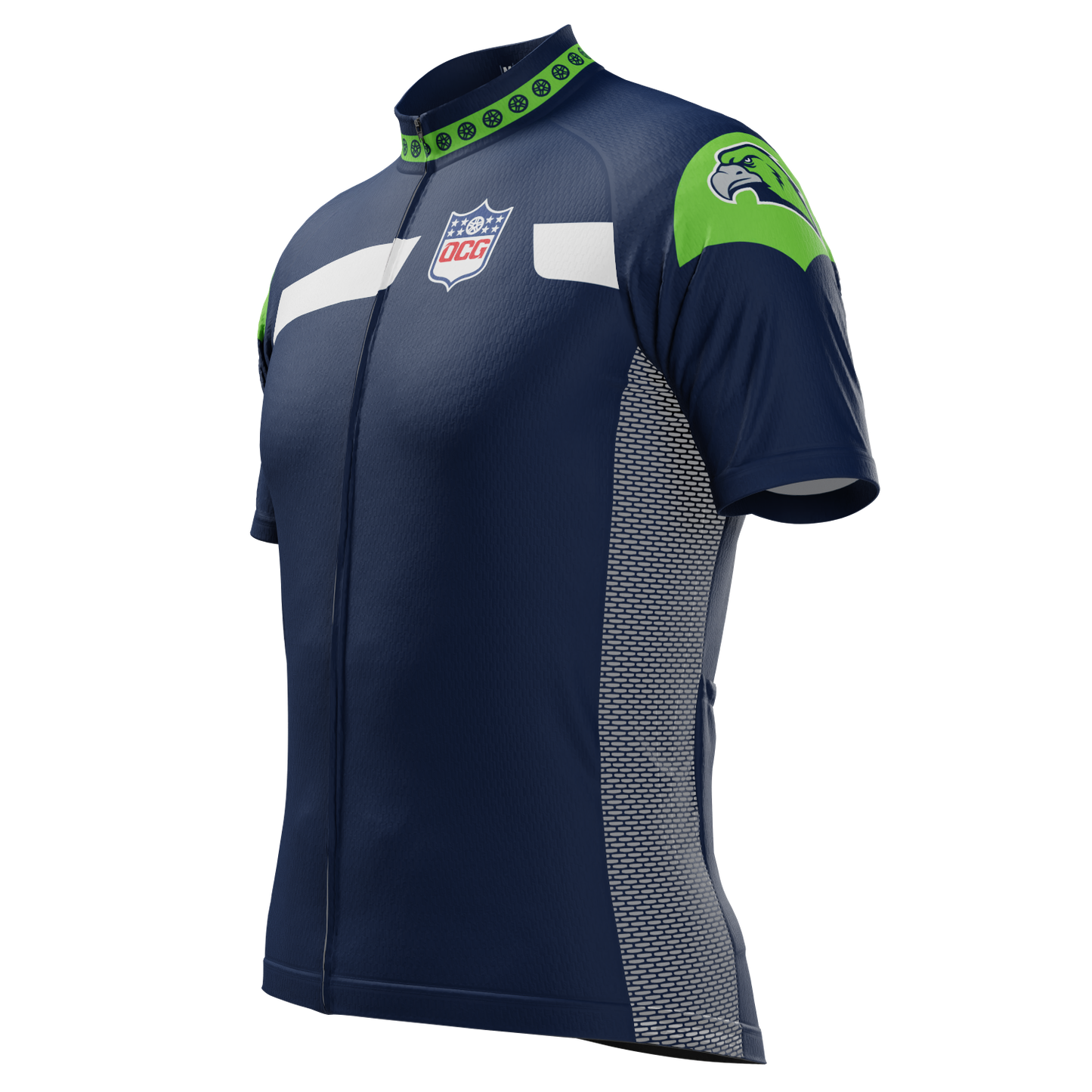 Men's Seattle Football Short Sleeve Cycling Jersey