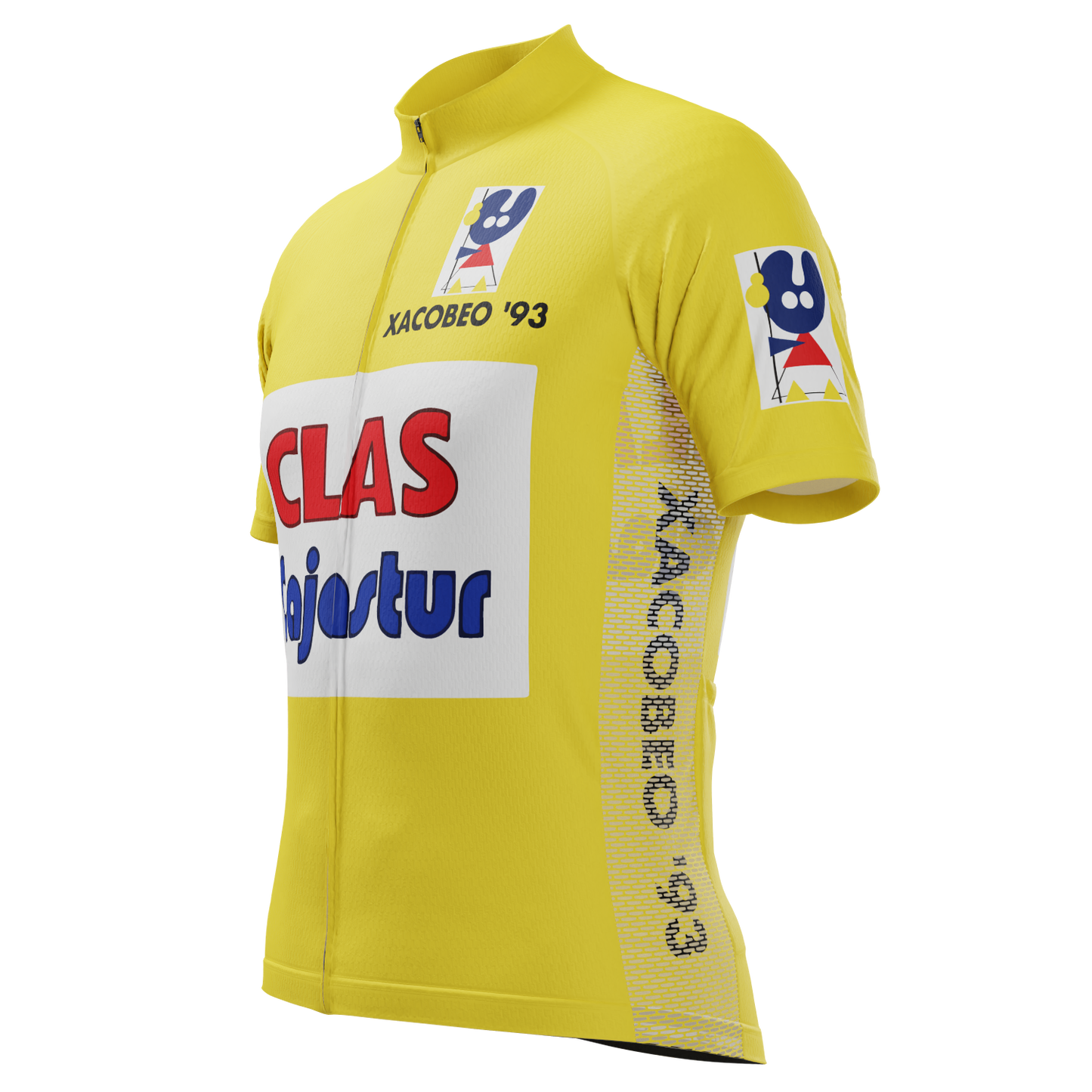 Men's Retro 1992 Clas-Cajastur Short Sleeve Cycling Jersey