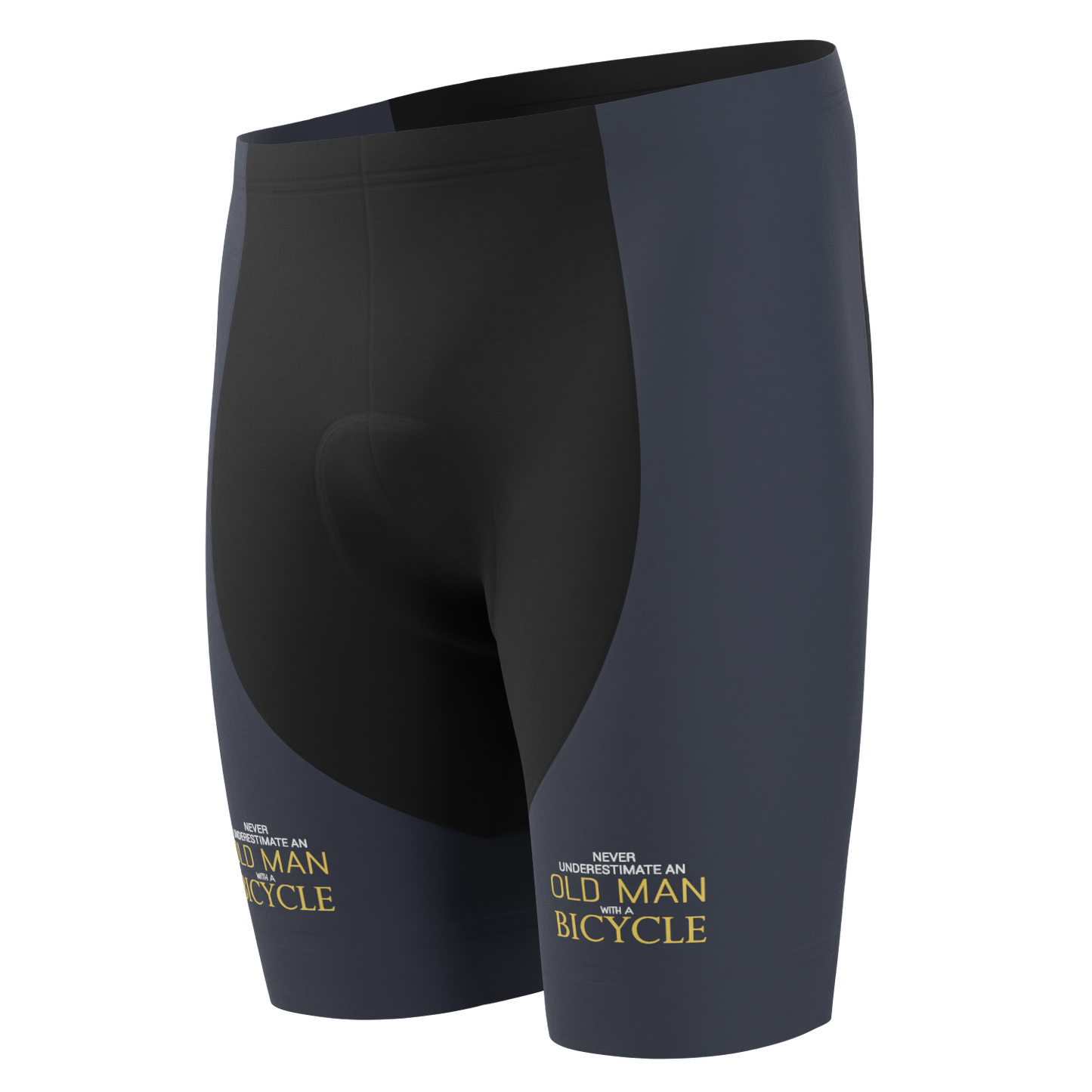Men's Never Underestimate an Old Man Gel Padded Cycling Shorts