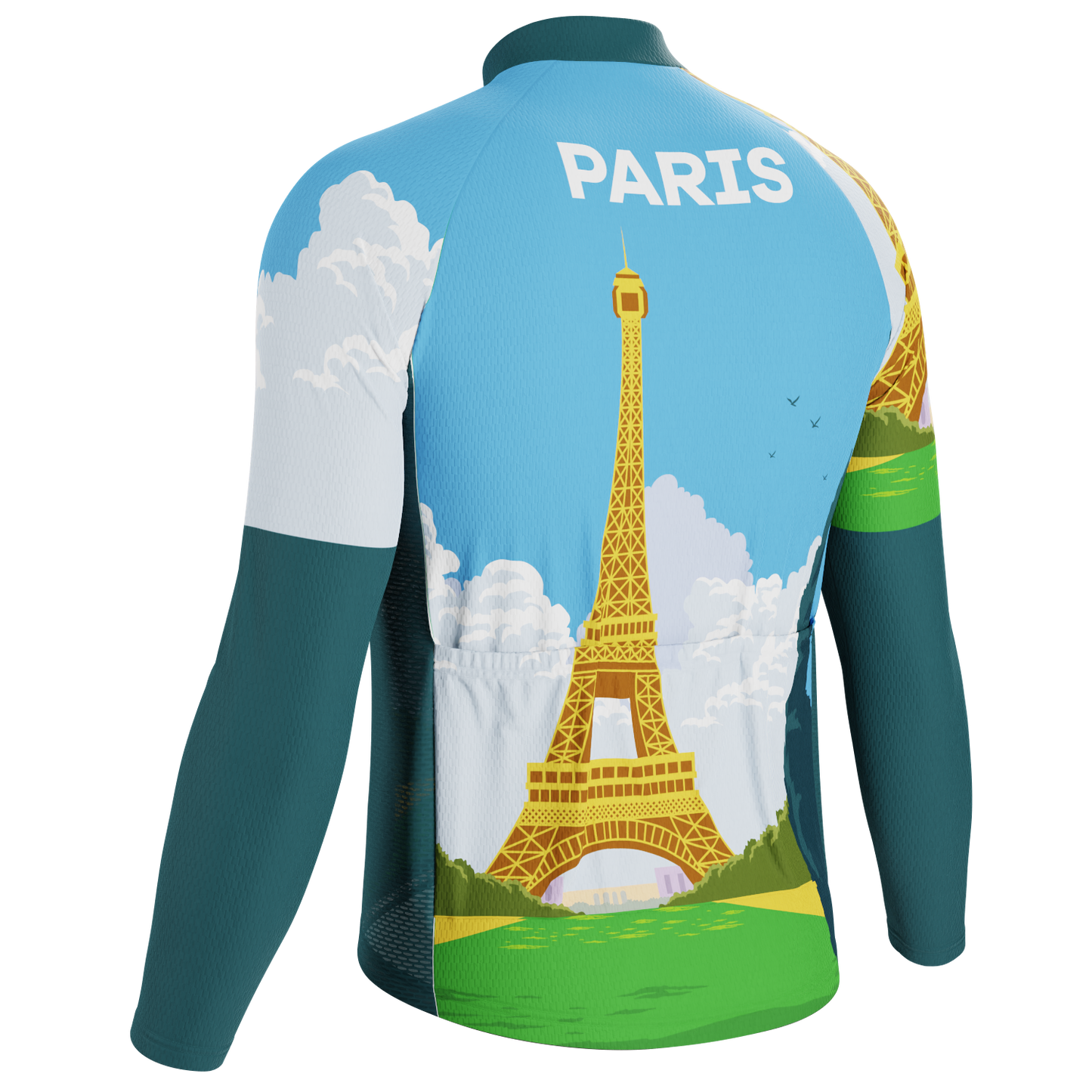 Men's Around The World - Paris Long Sleeve Cycling Jersey