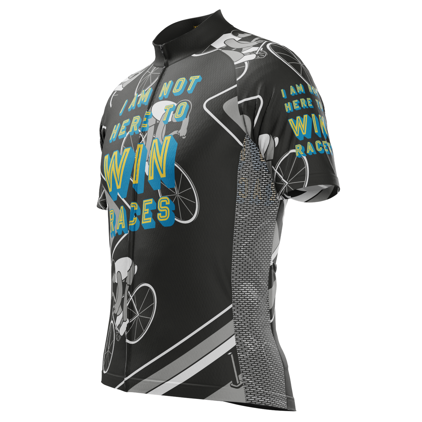 Men's I am Not Here To Win Races Short Sleeve Cycling Jersey