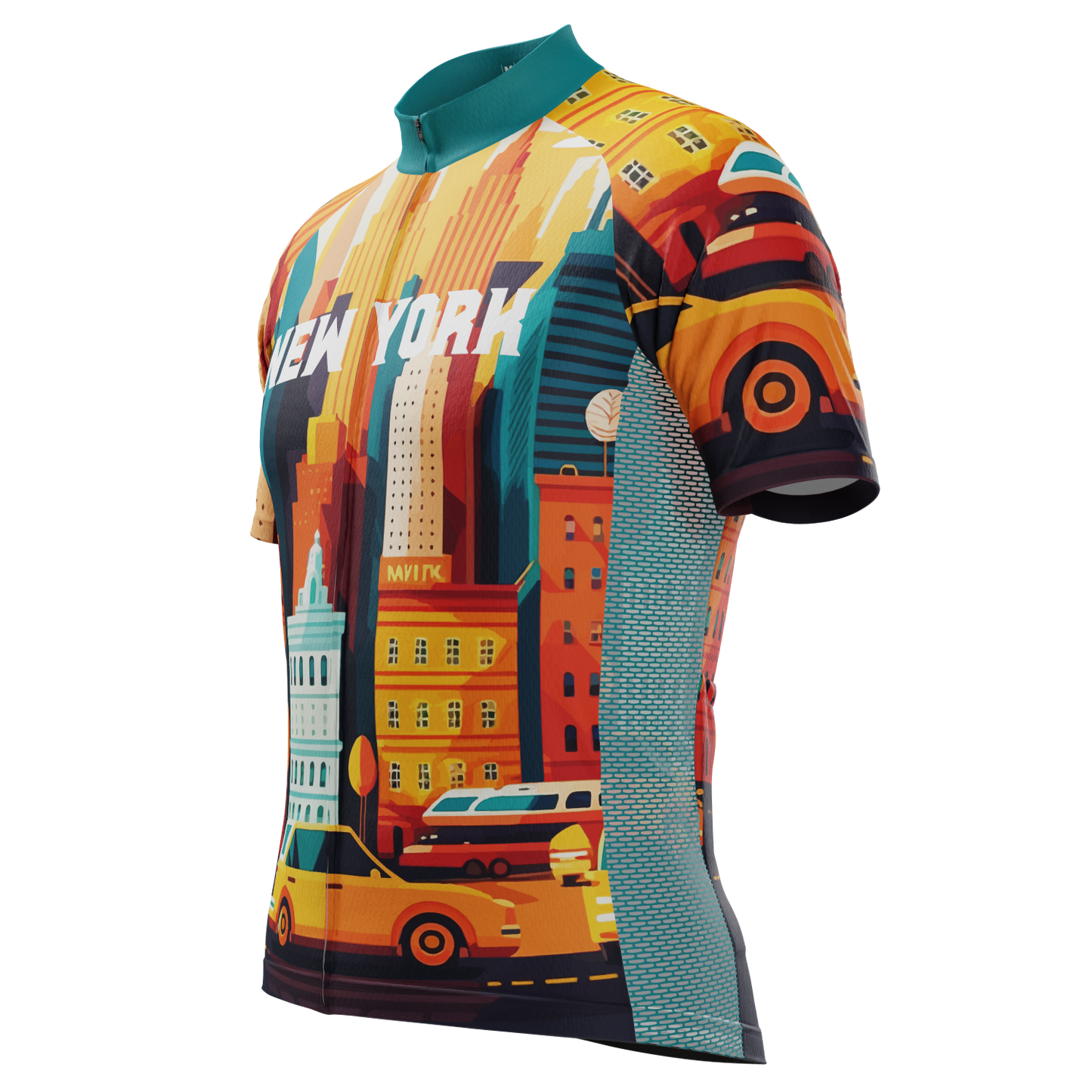 Men's Around The World - New York Short Sleeve Cycling Jersey