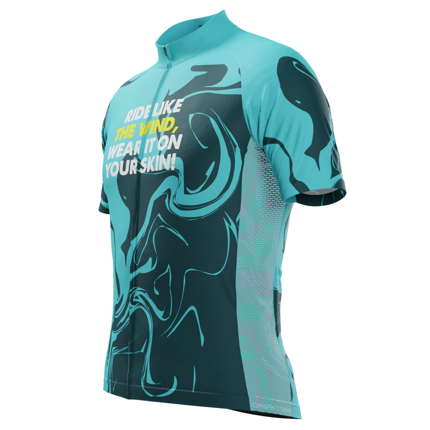 Men's Ride Like The Wind, Wear It On Your Skin! Short Sleeve Cycling Jersey
