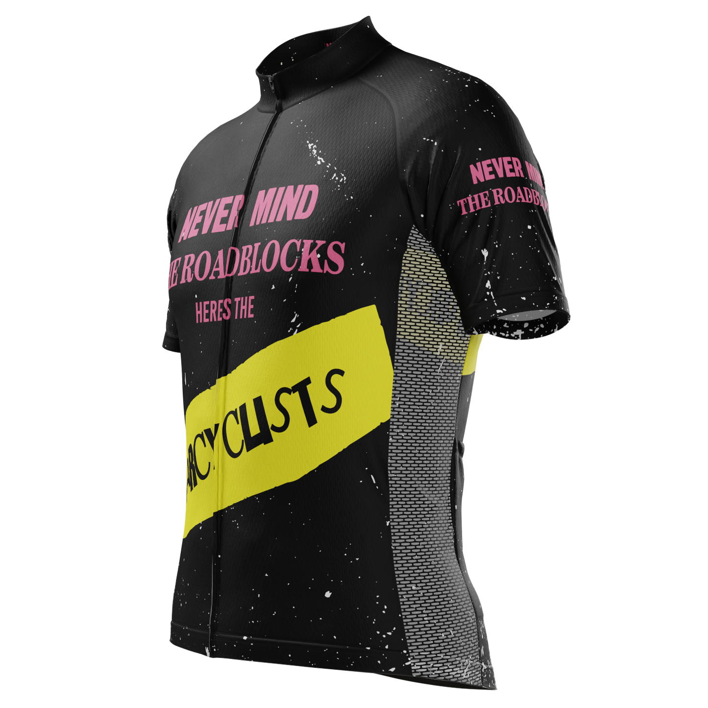 Men's Never Mind The Roadblocks Short Sleeve Cycling Jersey