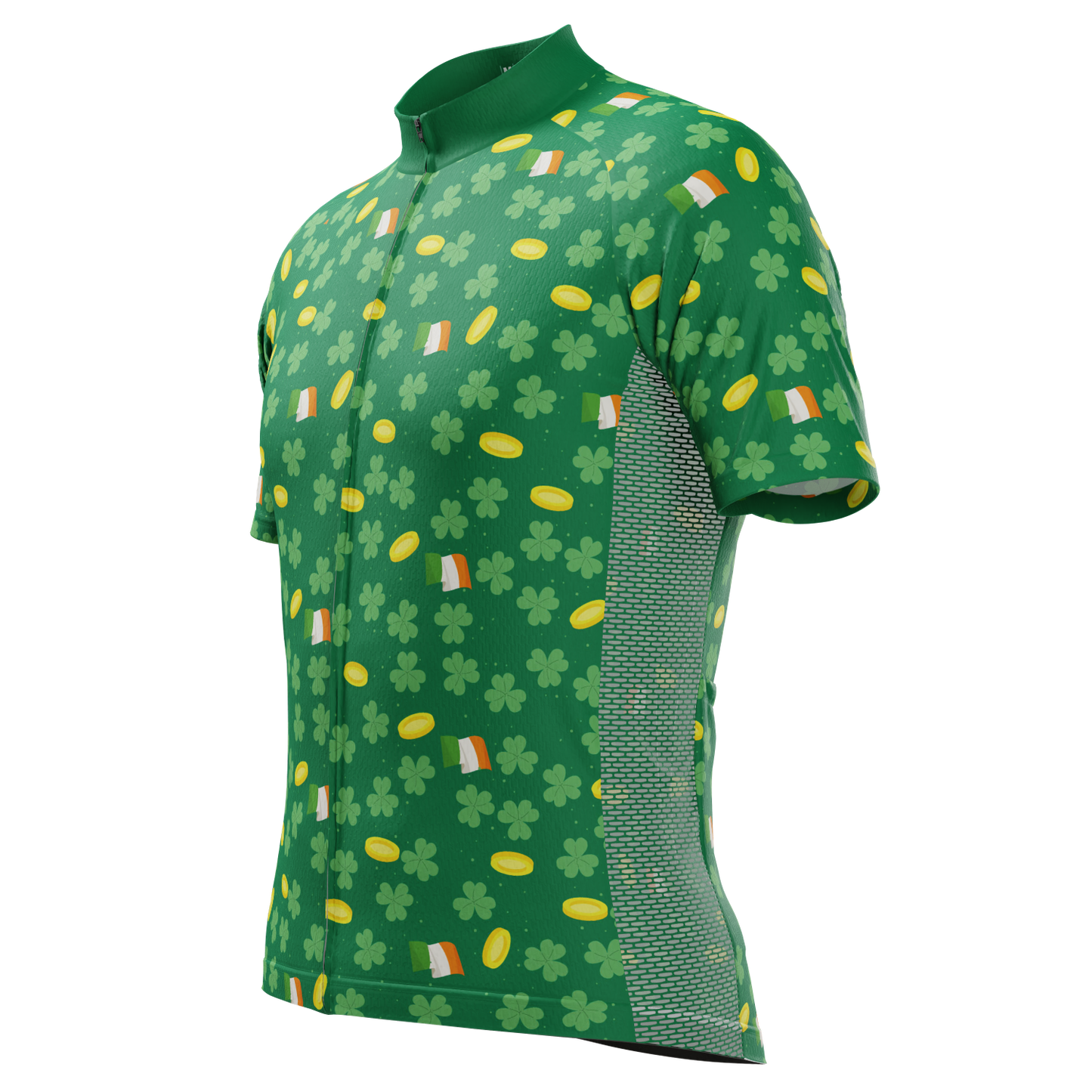 Men's Saint Patrick's Coins Short Sleeve Cycling Jersey