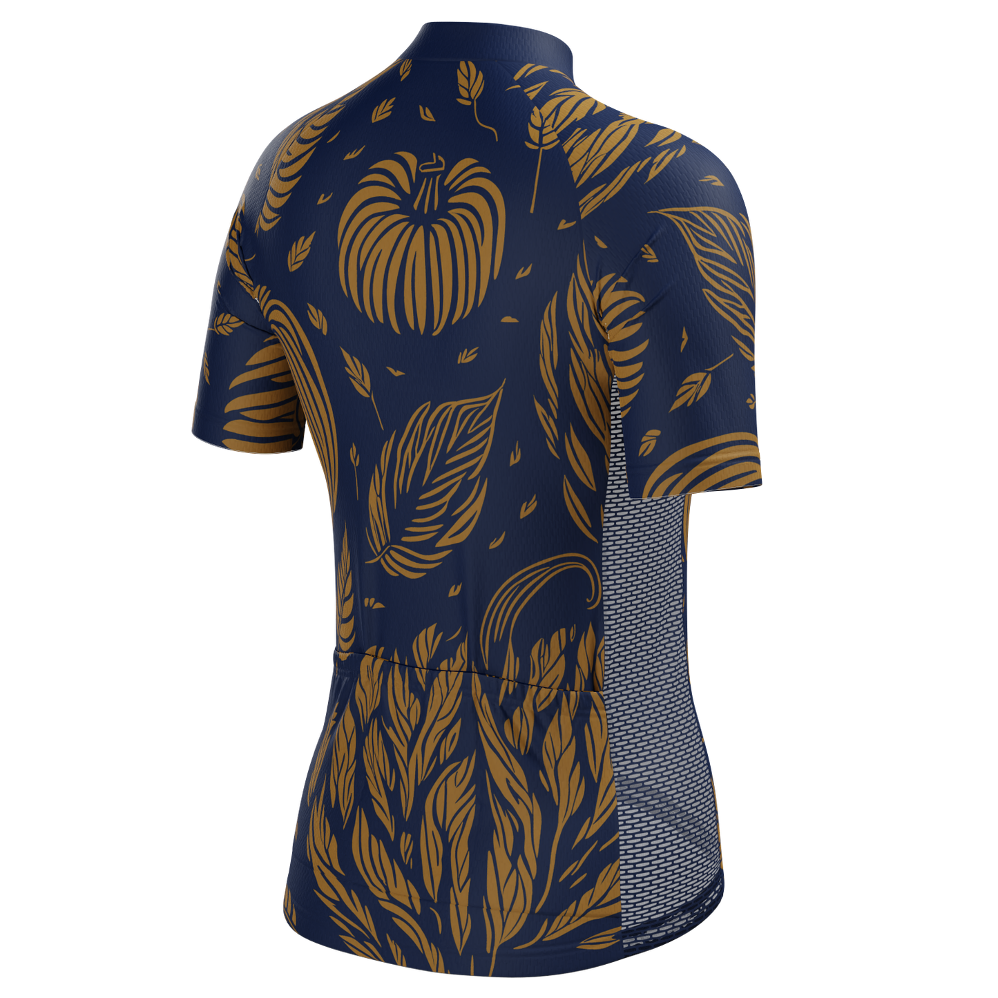 Women's Fall Pumpkins Short Sleeve Cycling Jersey