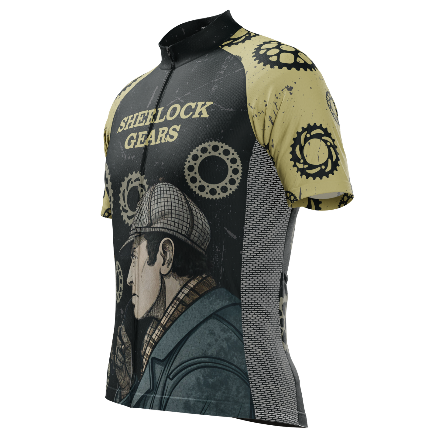 Men's Sherlock Gears Short Sleeve Cycling Jersey