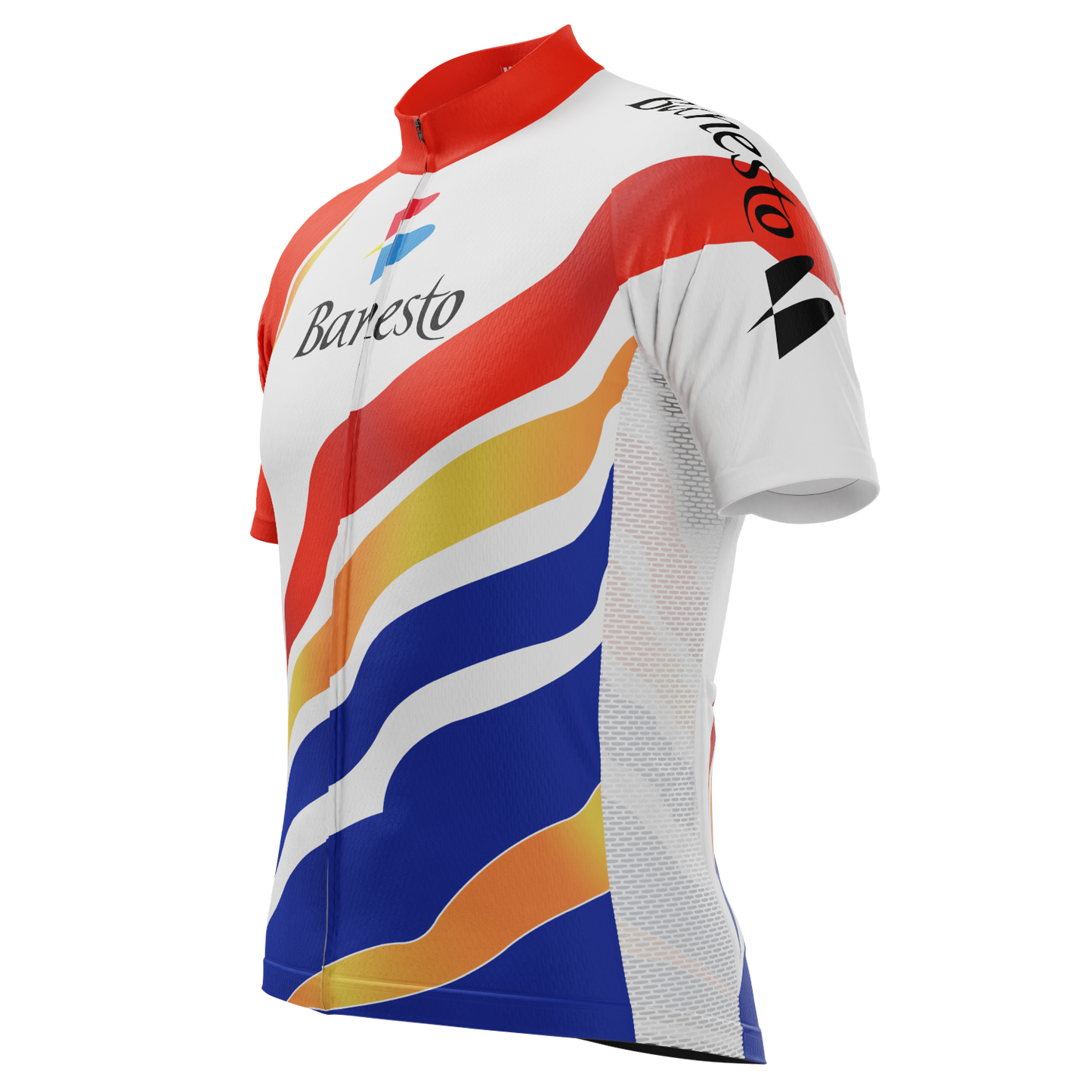 Men's Retro 1990 Banesto Short Sleeve Cycling Jersey