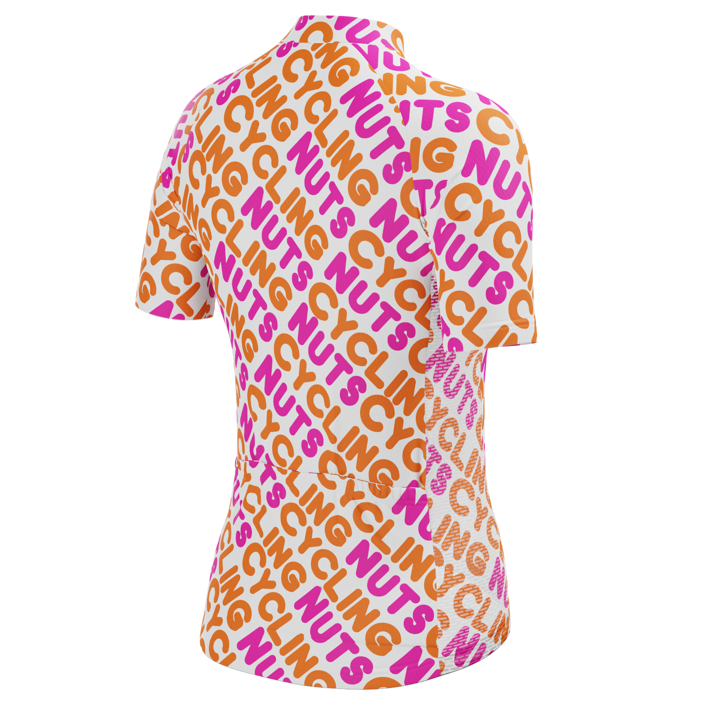 Women's Cycling Nuts Lettering Short Sleeve Cycling Jersey