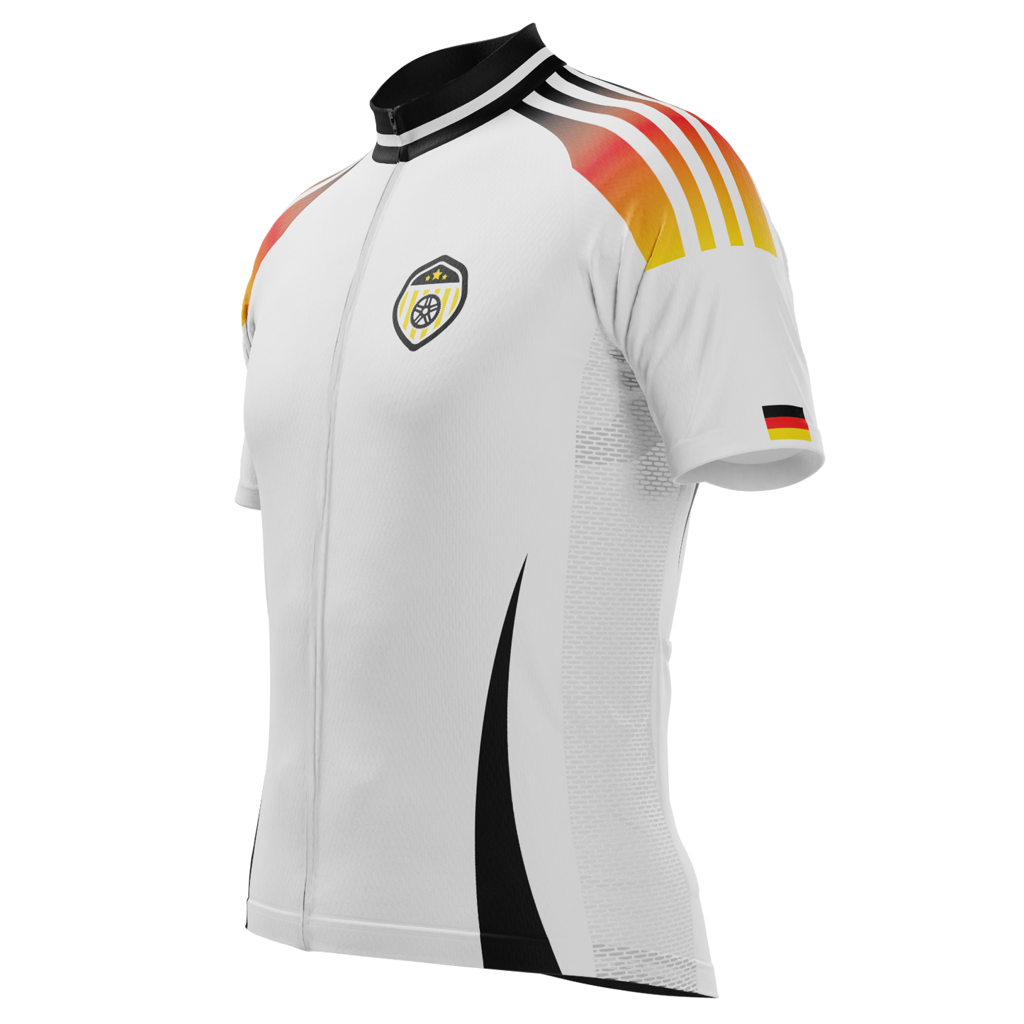 Men's Germany Soccer Short Sleeve Cycling Jersey