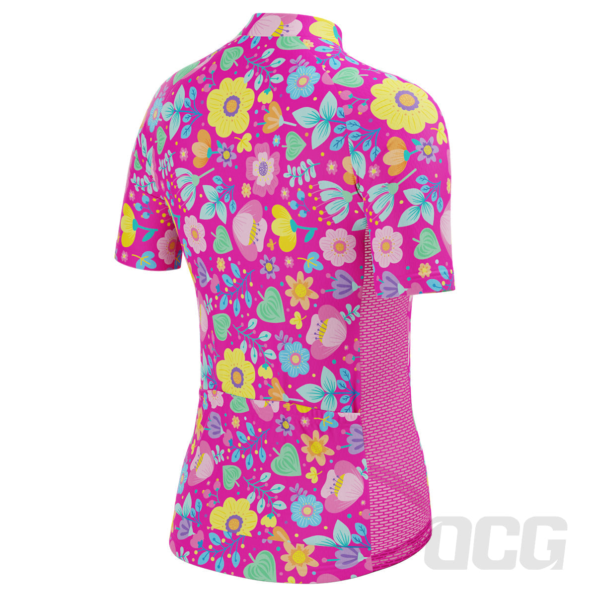 Women's Bouquet Floral Short Sleeve Cycling Jersey