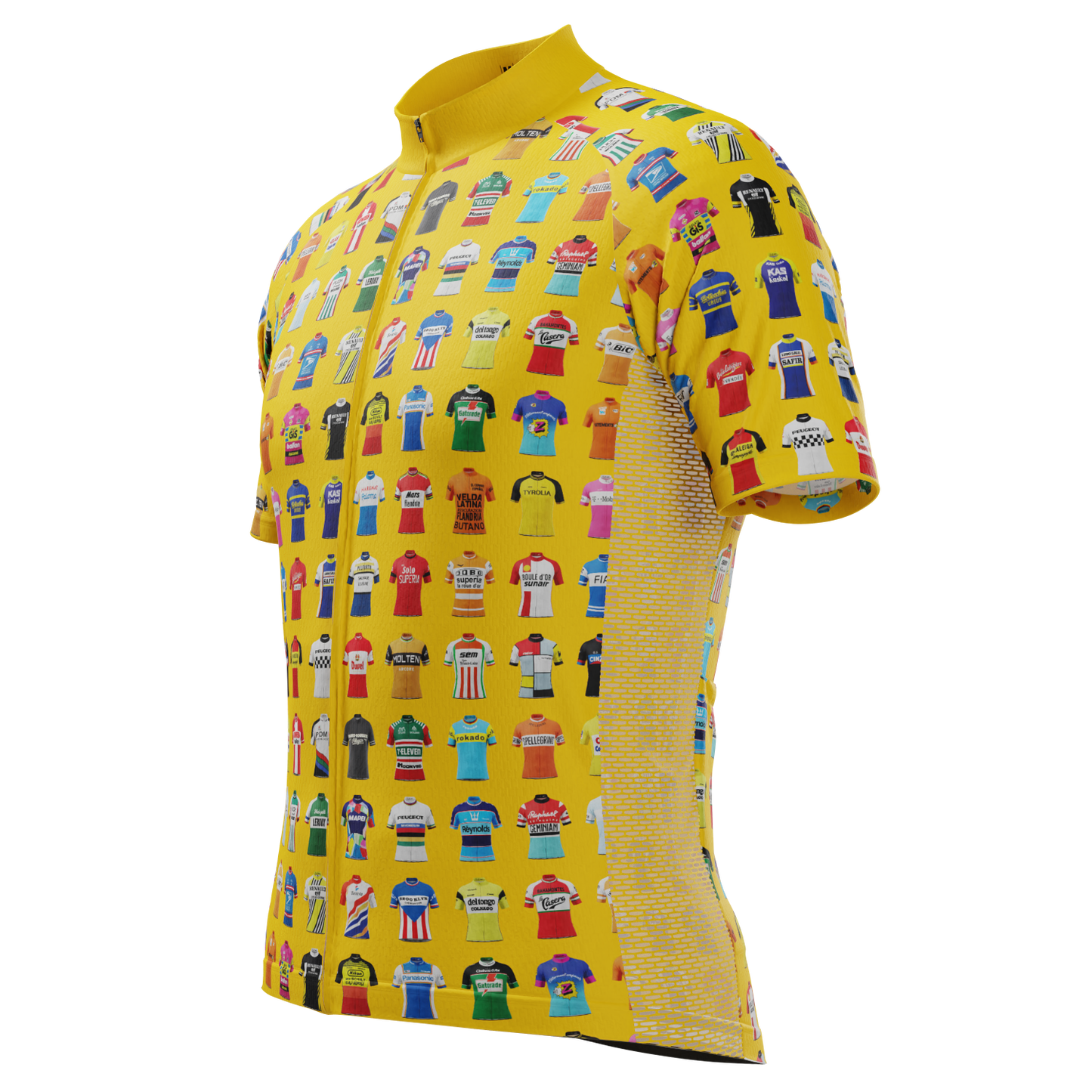 Men's Vintage Cycling Teams Short Sleeve Cycling Jersey