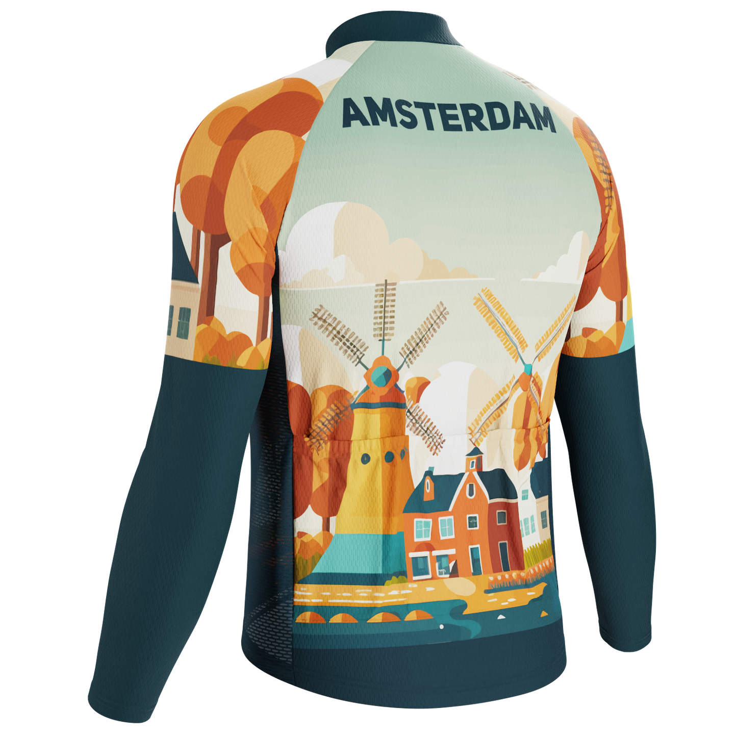 Men's Around The World - Amsterdam Long Sleeve Cycling Jersey