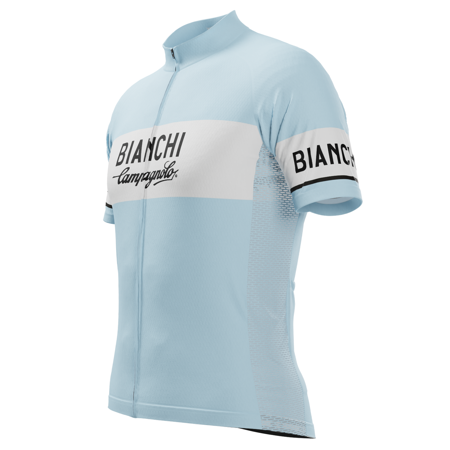 Men's Retro Bianchi Short Sleeve Cycling Jersey