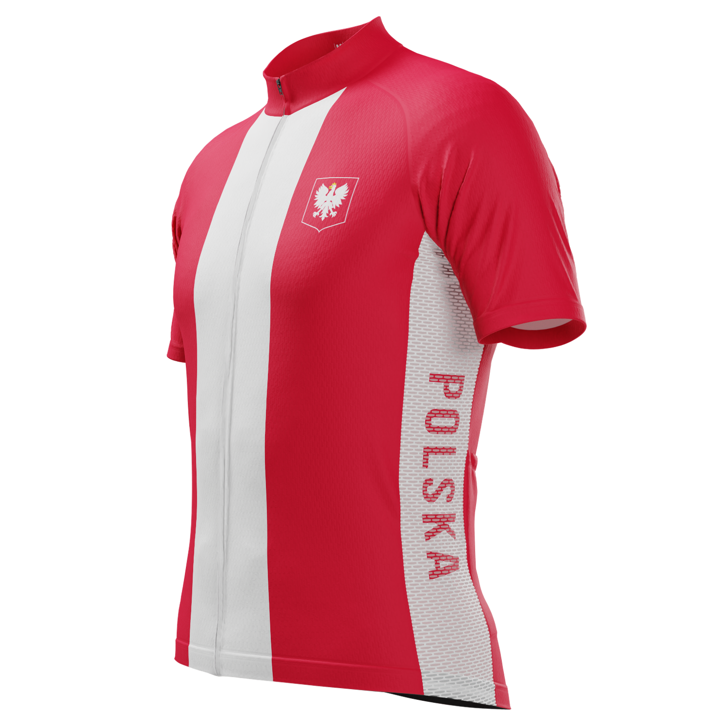 Men's Poland Polska National Flag Short Sleeve Cycling Jersey