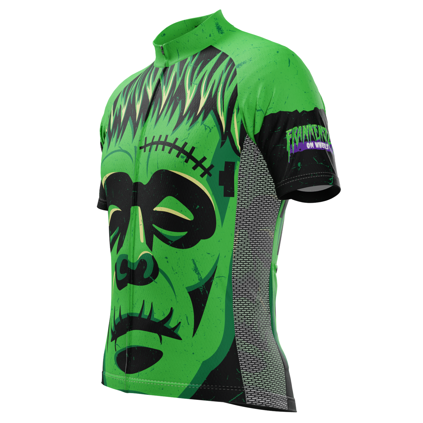 Men's Frankenstein On Wheels Short Sleeve Cycling Jersey