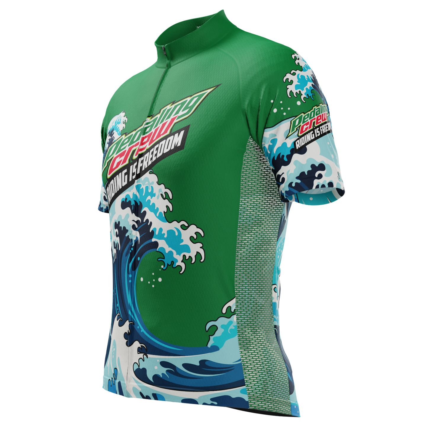 Men's Pedaling Crew - Riding Is Freedom Short Sleeve Cycling Jersey