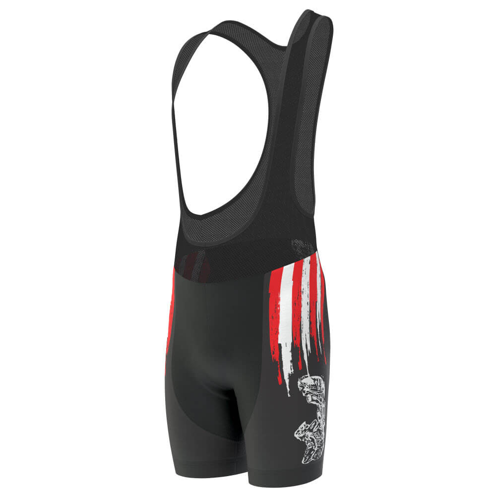 Men's Honor the Fallen Gel Padded Cycling Bib