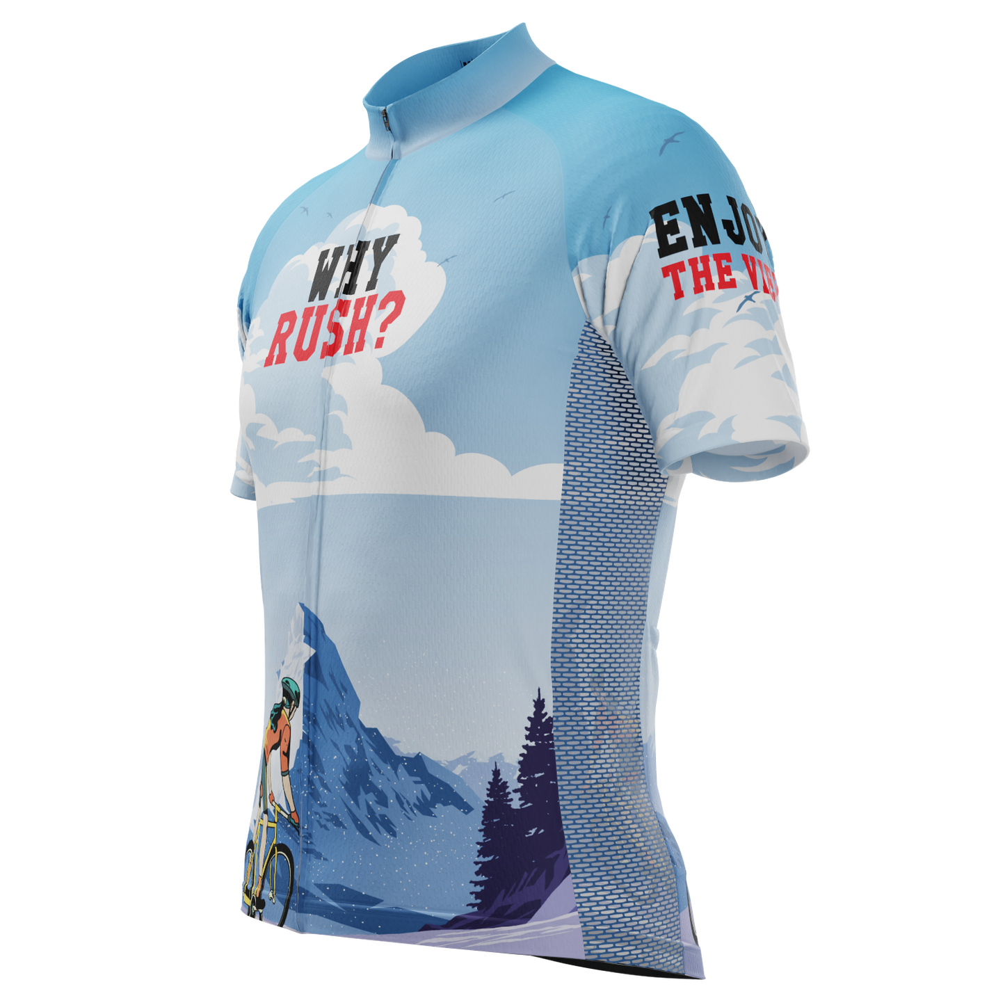 Men's Why Rush Short Sleeve Cycling Jersey