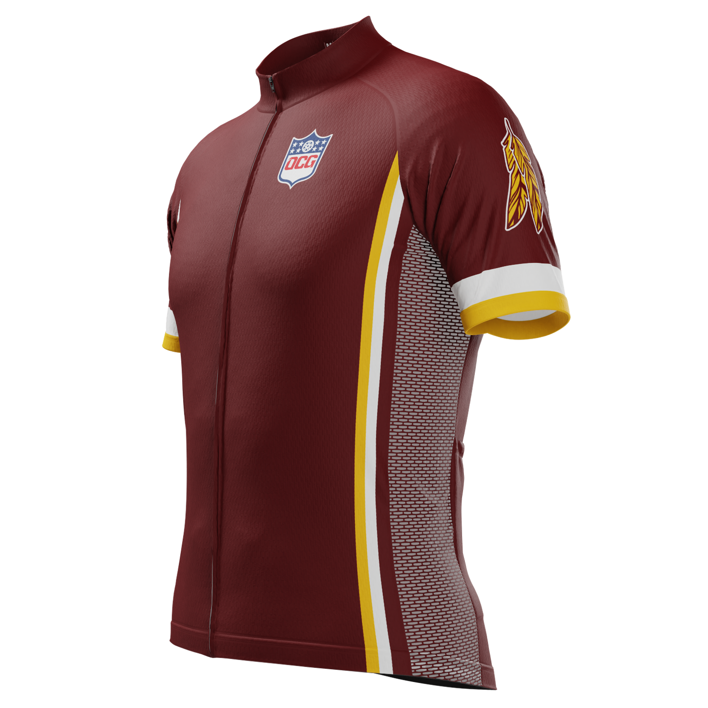 Men's Washington Football Short Sleeve Cycling Jersey