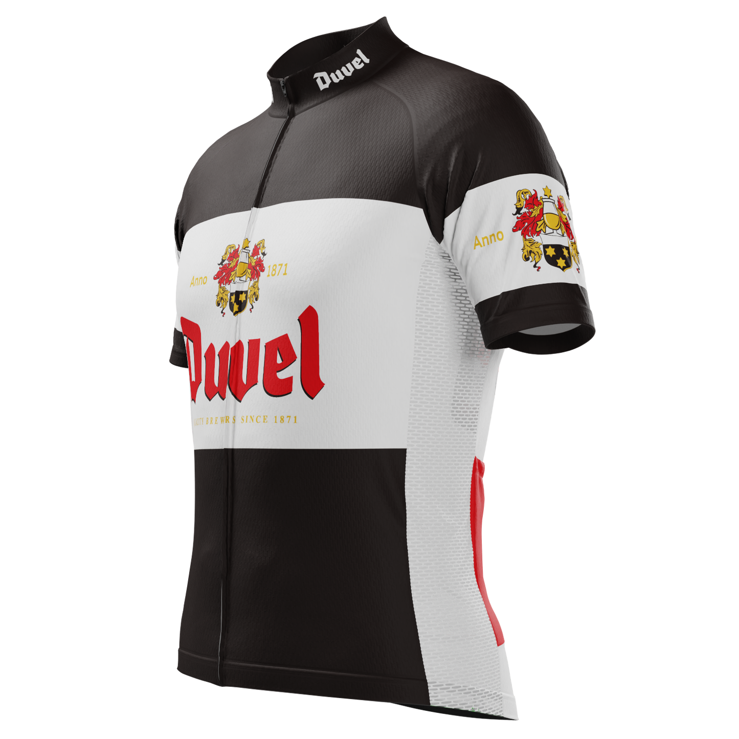Men's Duvel Black Retro Short Sleeve Cycling Jersey