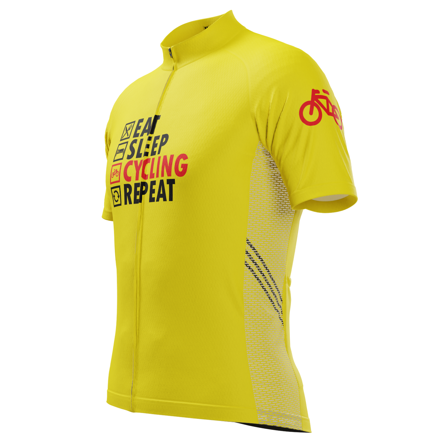 Men's Eat, Sleep, Cycling, Repeat Short Sleeve Cycling Jersey
