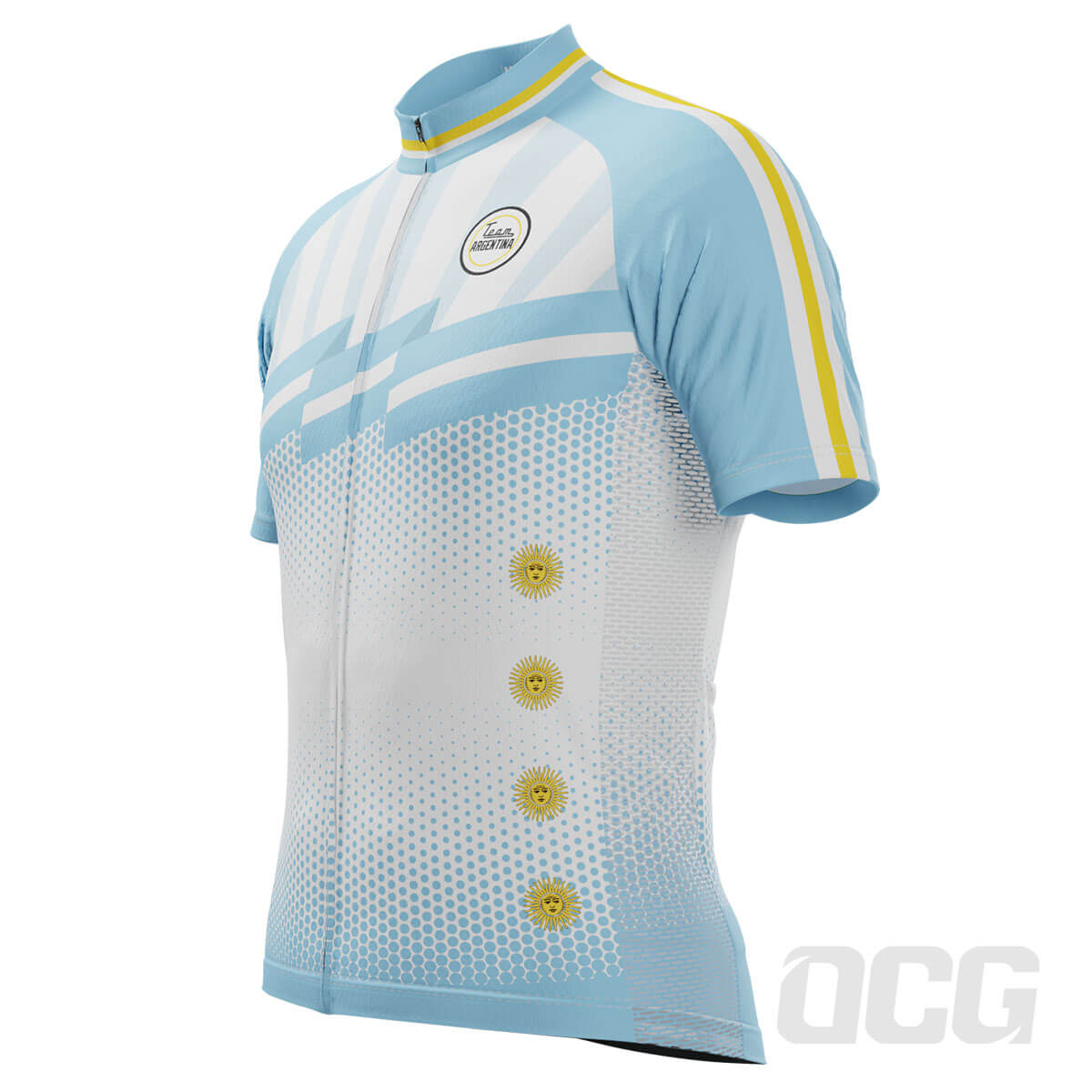 Men's World Countries Team Argentina Icon Short Sleeve Cycling Jersey