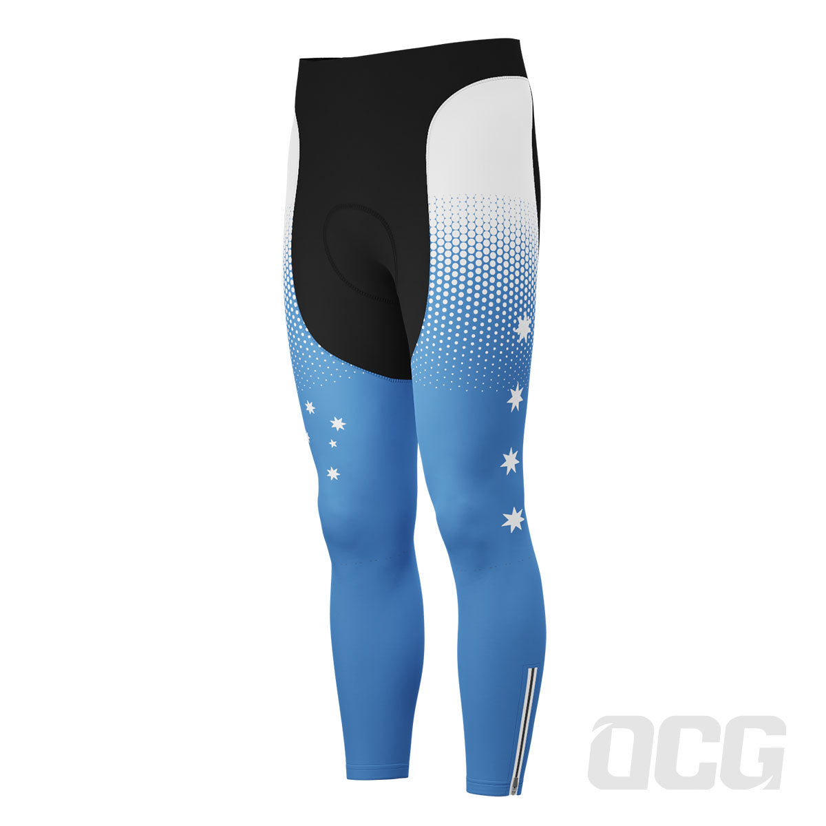 Men's World Countries Team Australia Icon Gel Padded Cycling Bib-Tights