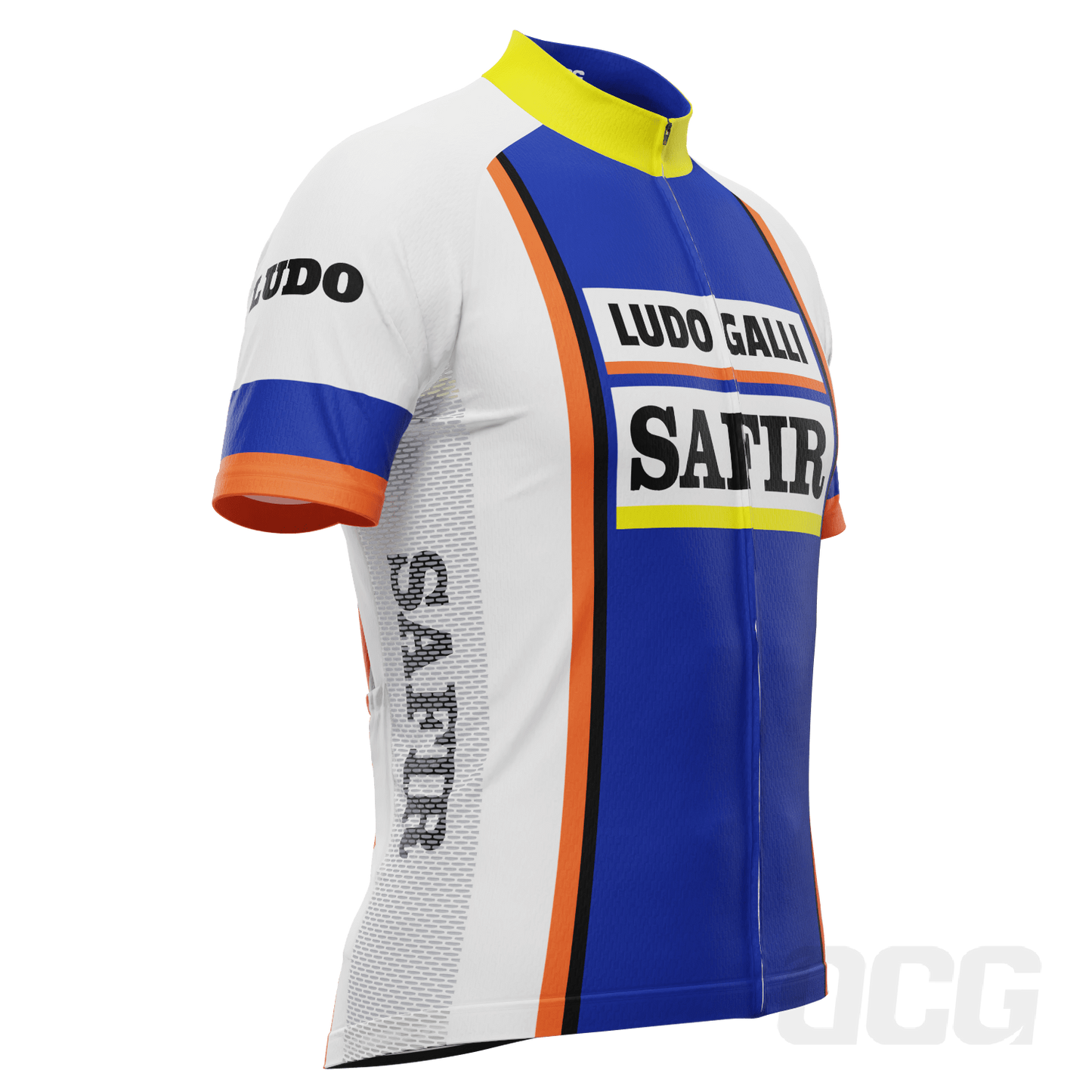 Men's Retro 1978 Ludo Safir  Short Sleeve Cycling Jersey