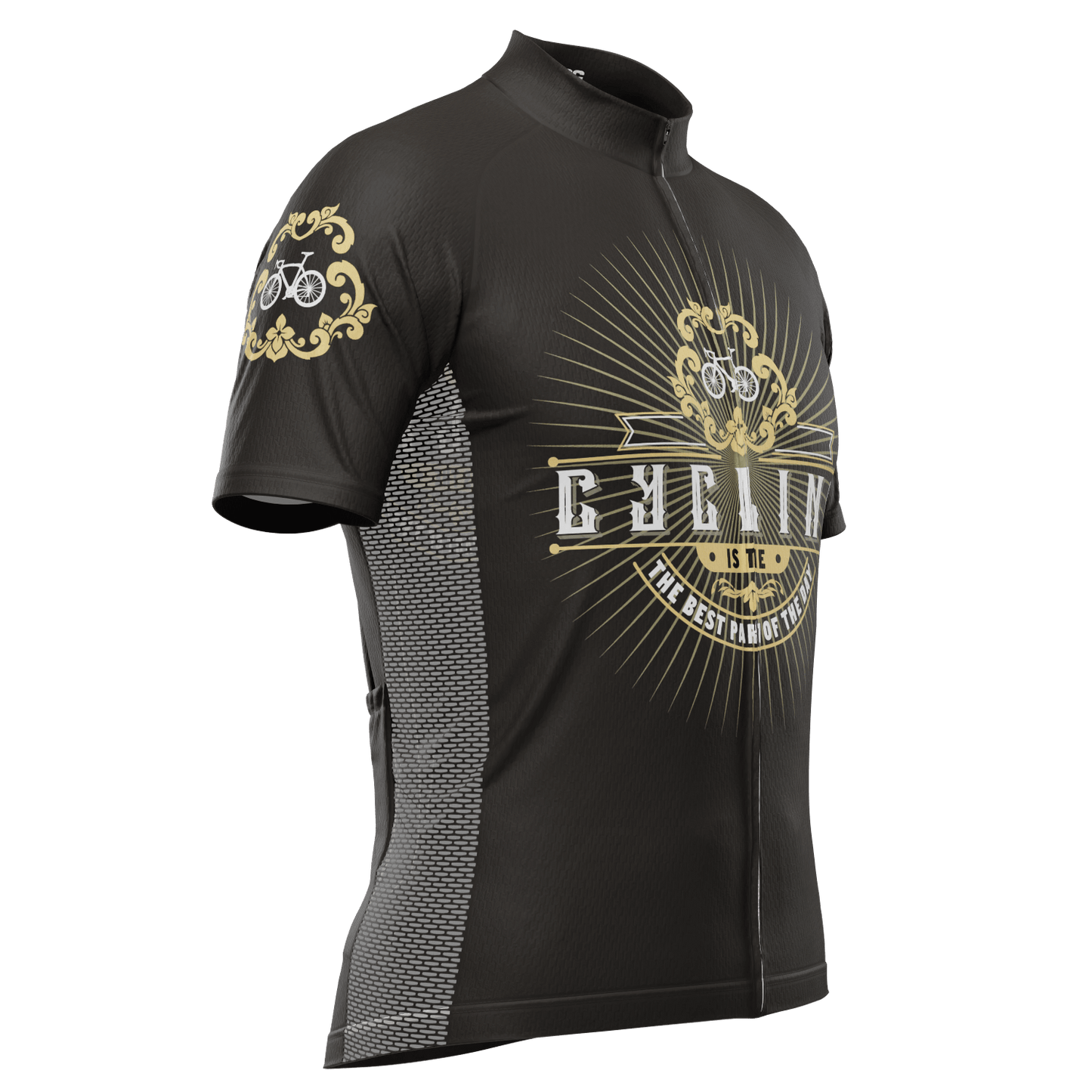 Men's Cycling Is The Best Part Of The Day Short Sleeve Cycling Jersey