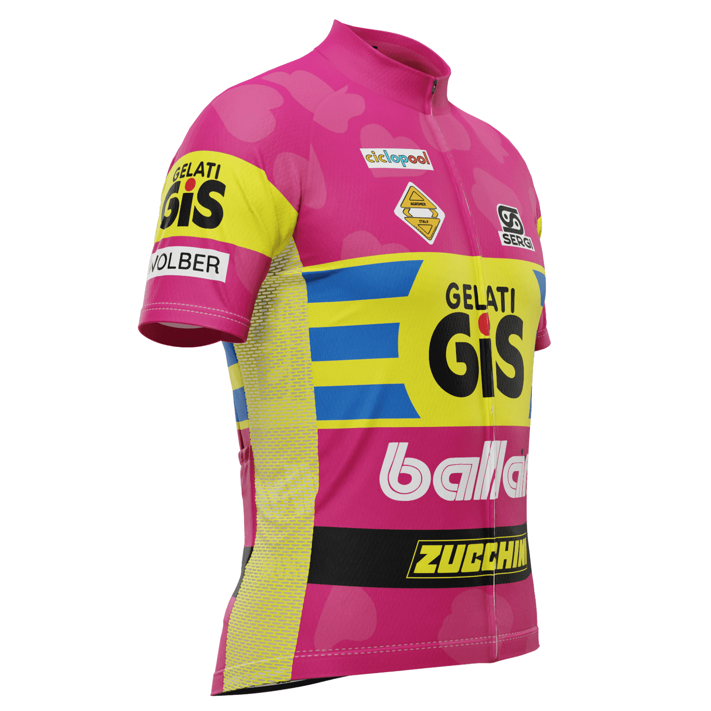 Men's Retro Ice Cream Short Sleeve Cycling Jersey