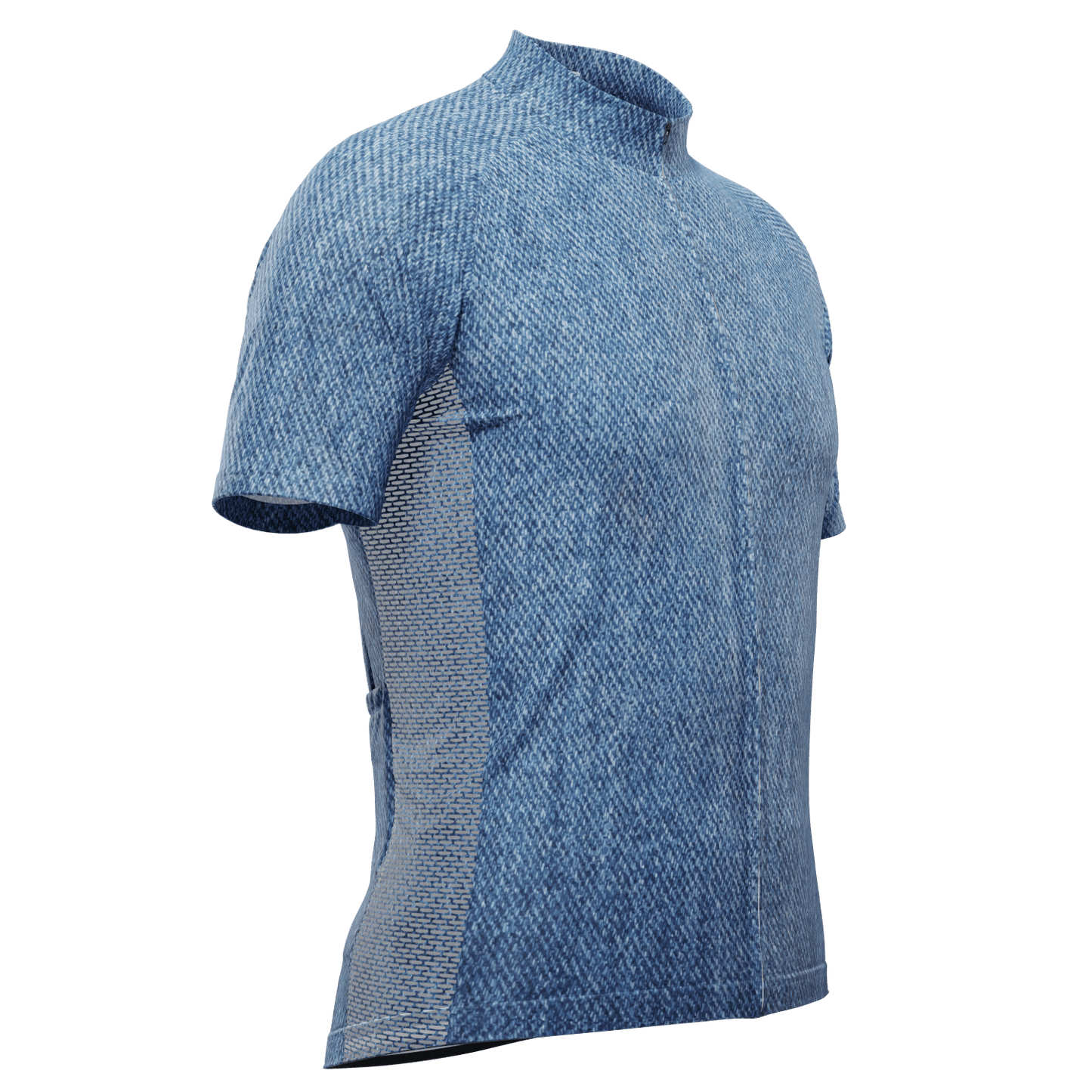Men's Denim Short Sleeve Cycling Jersey