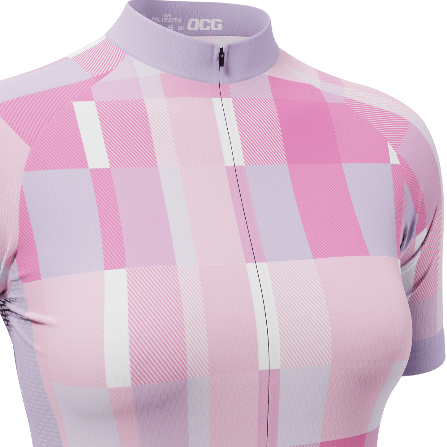 Women's Classic Tartan Short Sleeve Cycling Jersey
