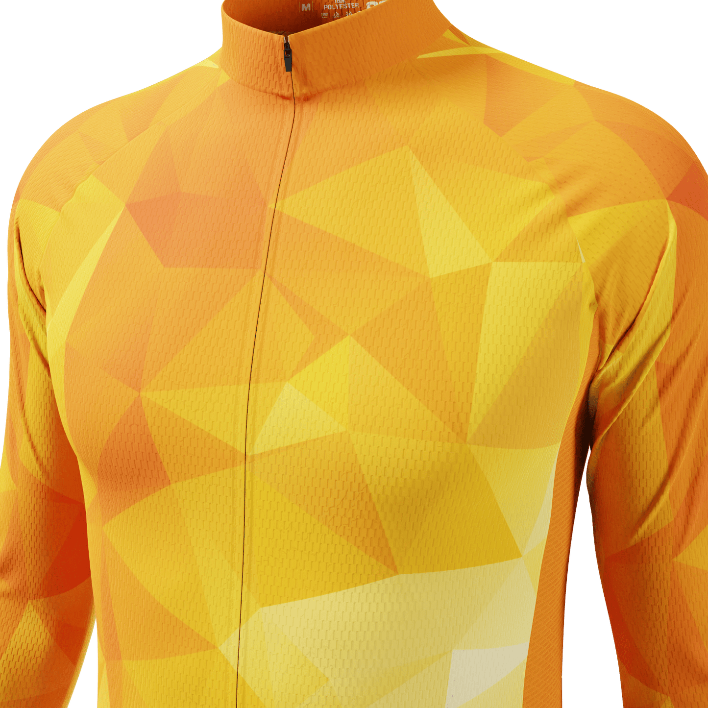 Men's High Viz Polygon Long Sleeve Cycling Jersey