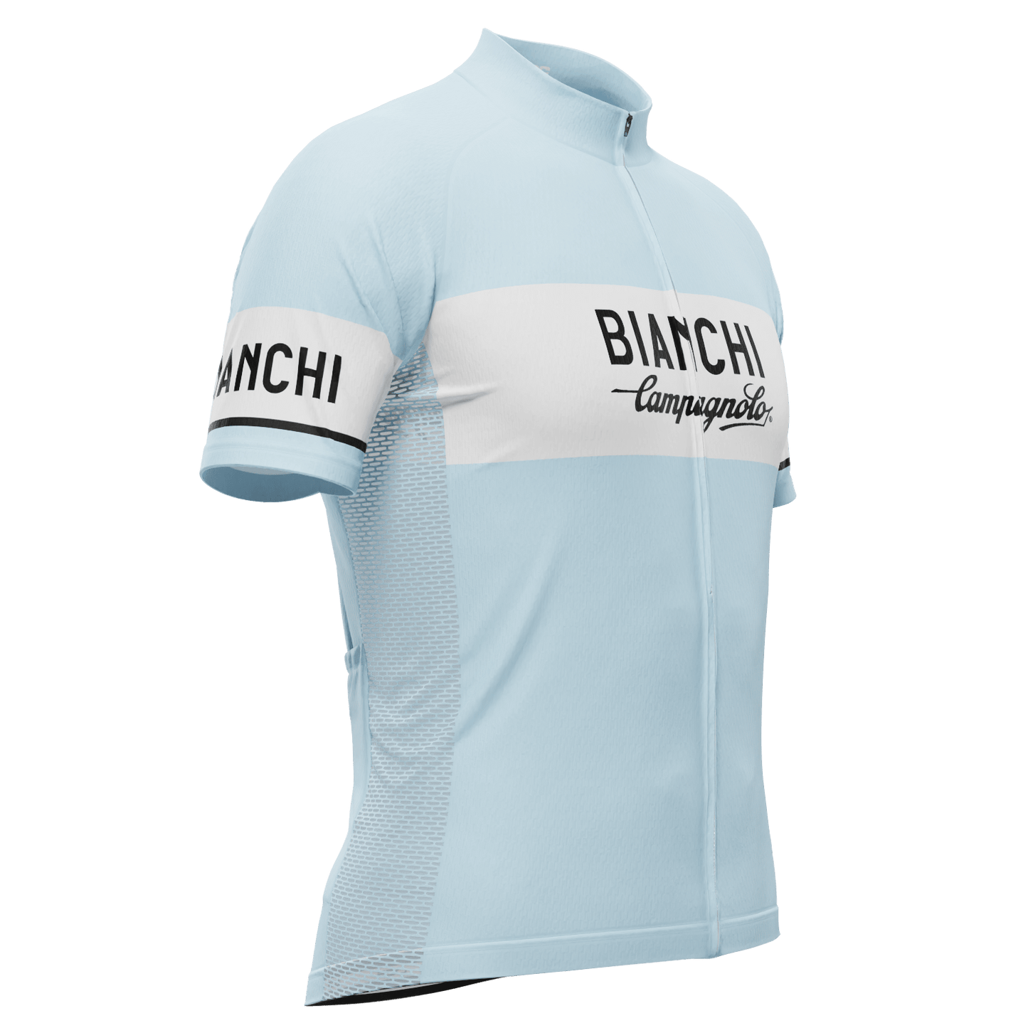 Men's Retro Bianchi Short Sleeve Cycling Jersey
