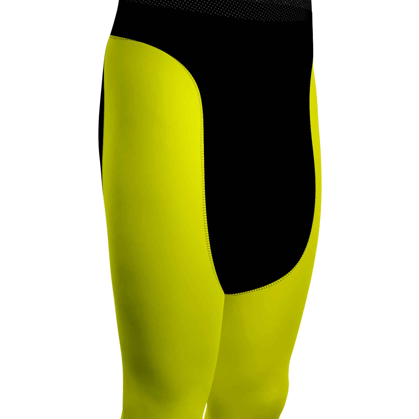 Men's Basic Colors Neon Gel Padded Cycling Bib-Tights