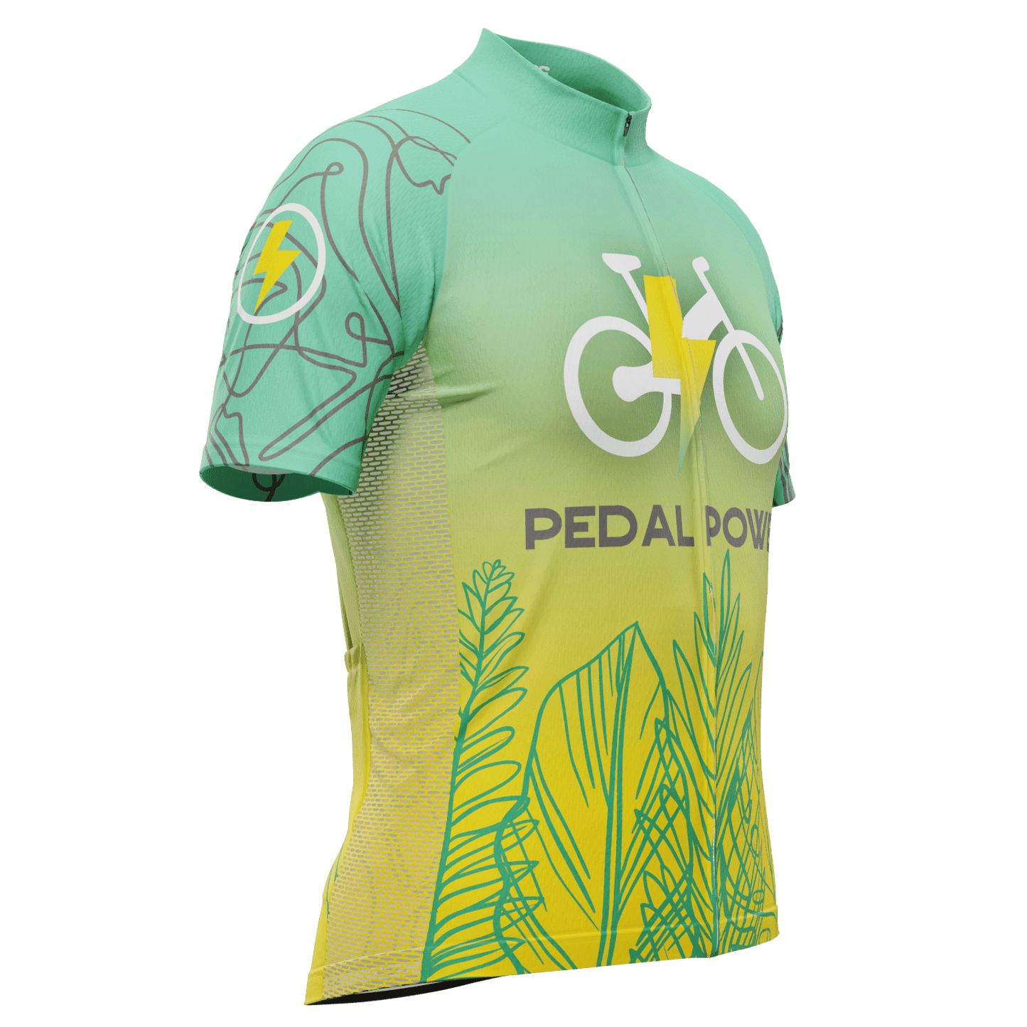Men's Pedal Power Short Sleeve Cycling Jersey