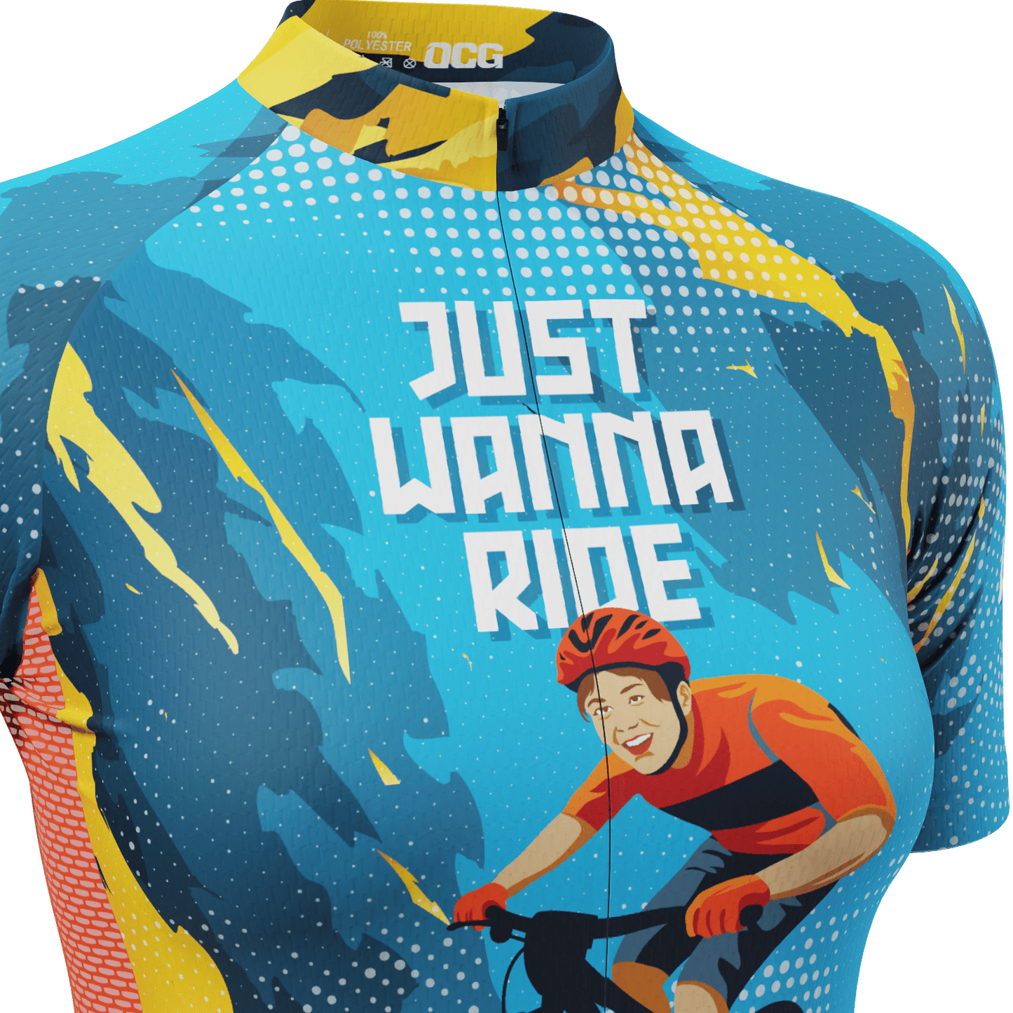 Women's Just Wanna Ride Short Sleeve Cycling Jersey