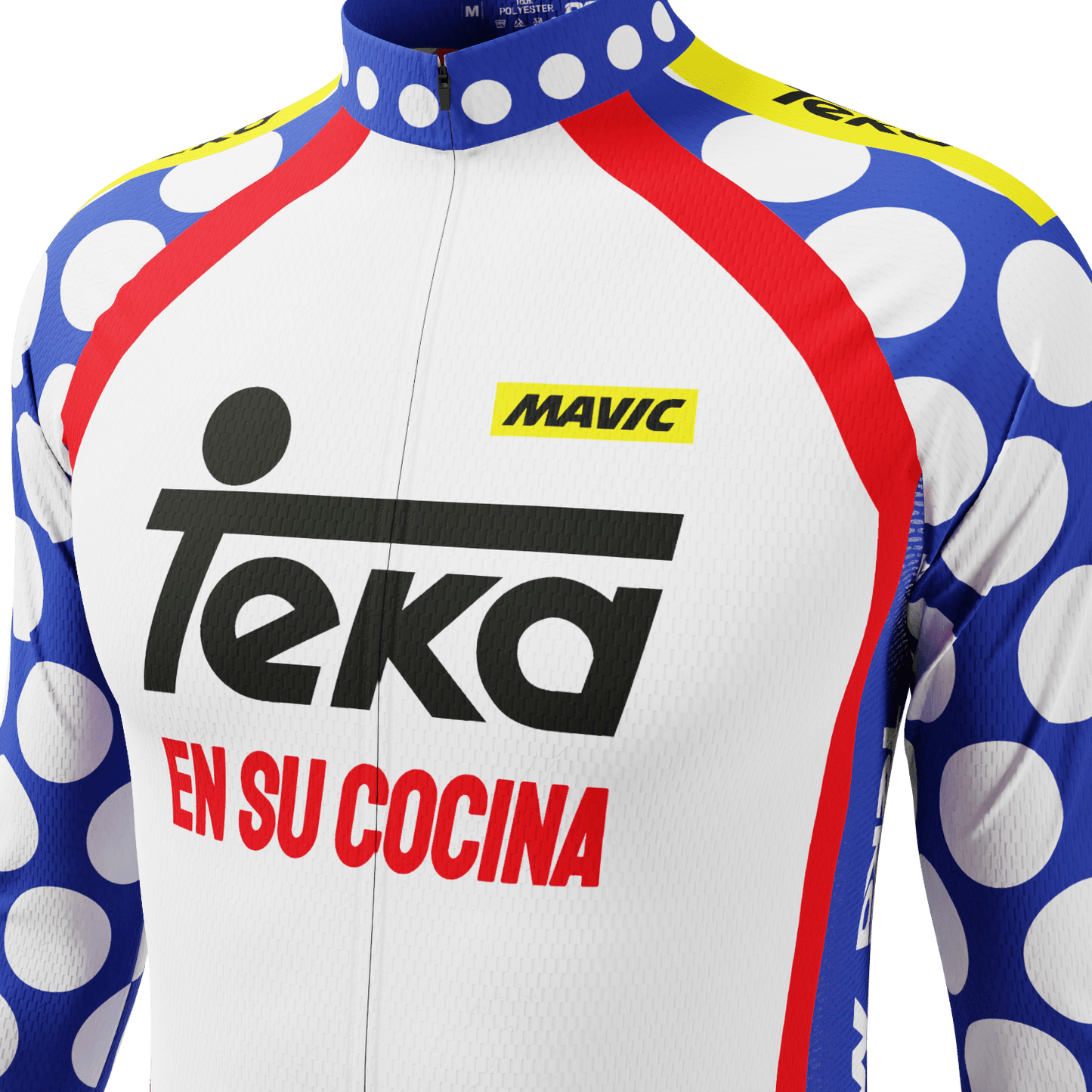 Men's Retro Team Teka Long Sleeve Cycling Jersey