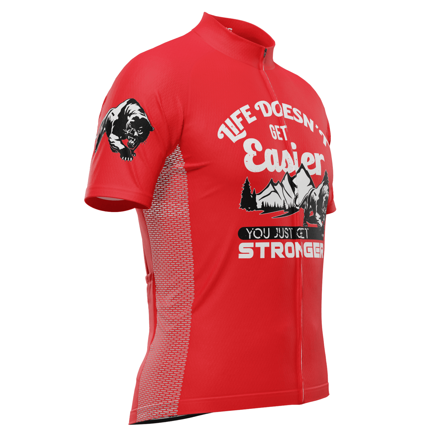 Men's Life Doesn't Get Easier, You Get Stronger Short Sleeve Cycling Jersey