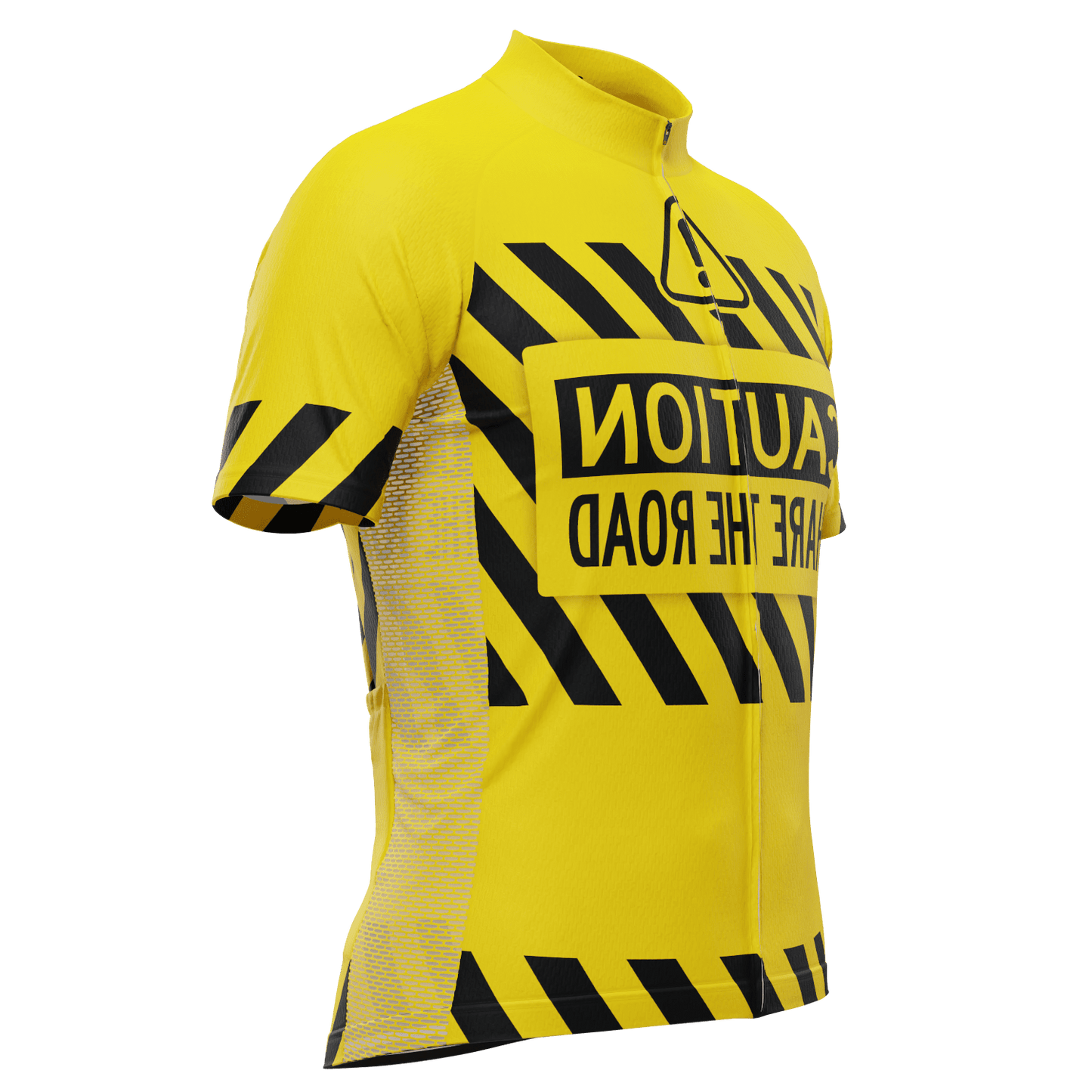 Men's Caution Share The Road Short Sleeve Cycling Jersey